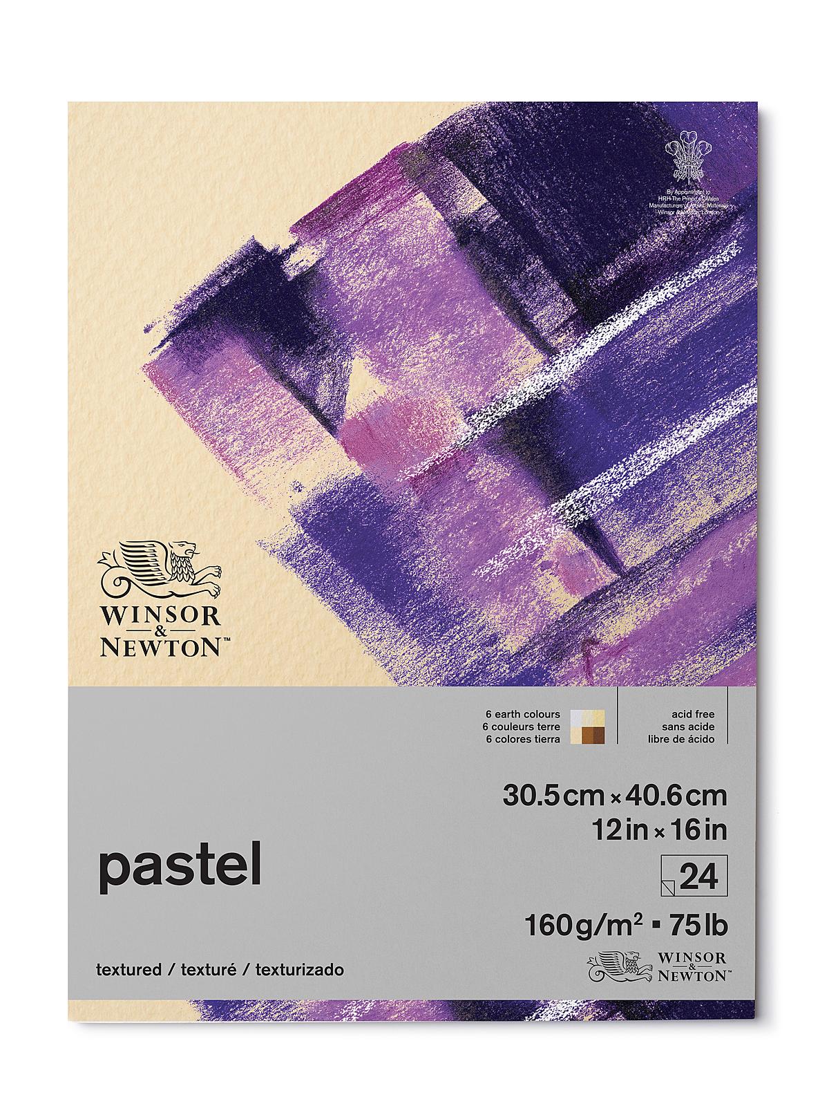 Pastel Paper Pads (Gummed) earth colours 12 in. x 16 in. 24 sheets