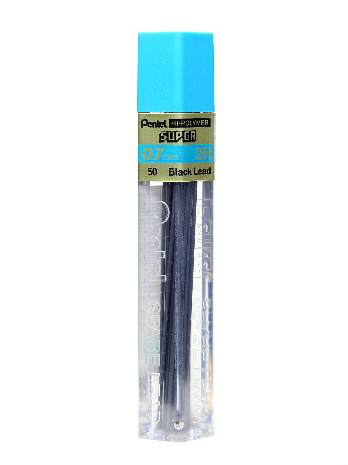 Super Hi-Polymer Refill Leads 2H 0.7 Mm Tube Of 12