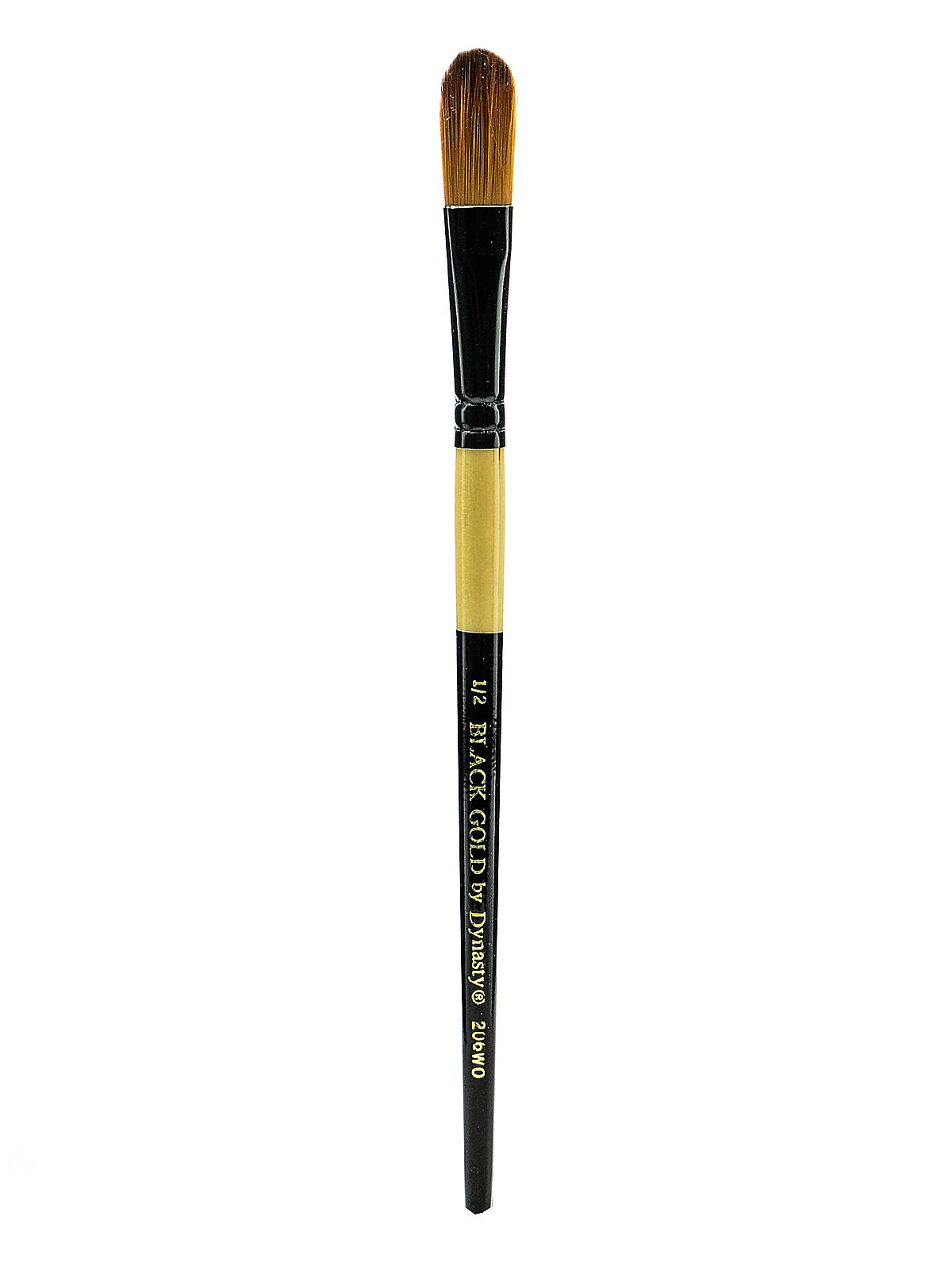 Black Gold Series Synthetic Brushes Short Handle 1 2 in. oval wash