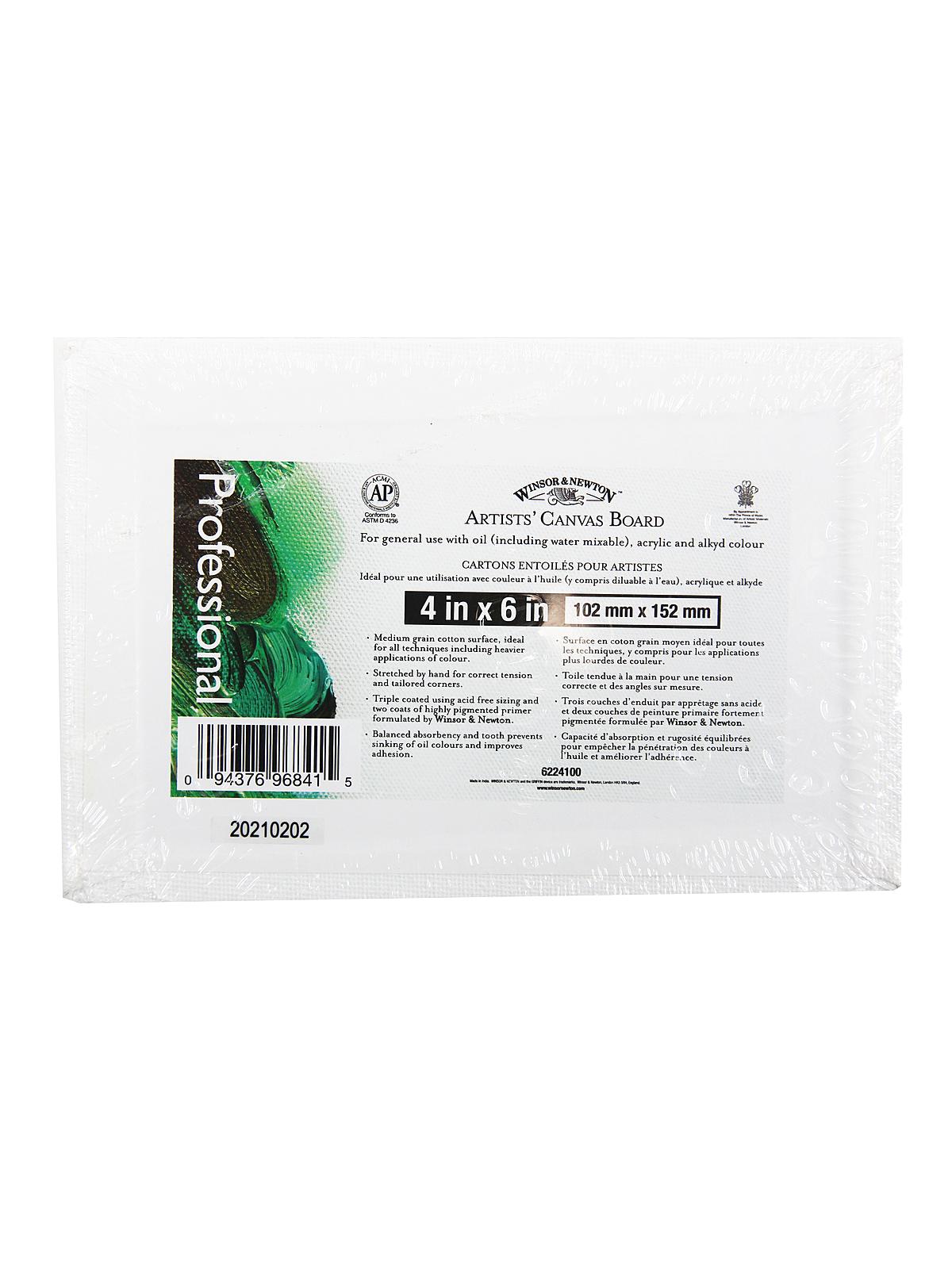 Artists' Cotton Canvas Boards 4 in. x 6 in.