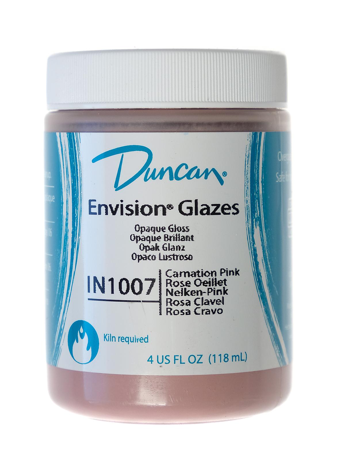 Envision Glazes Carnation Pink Opaque 4 Oz.