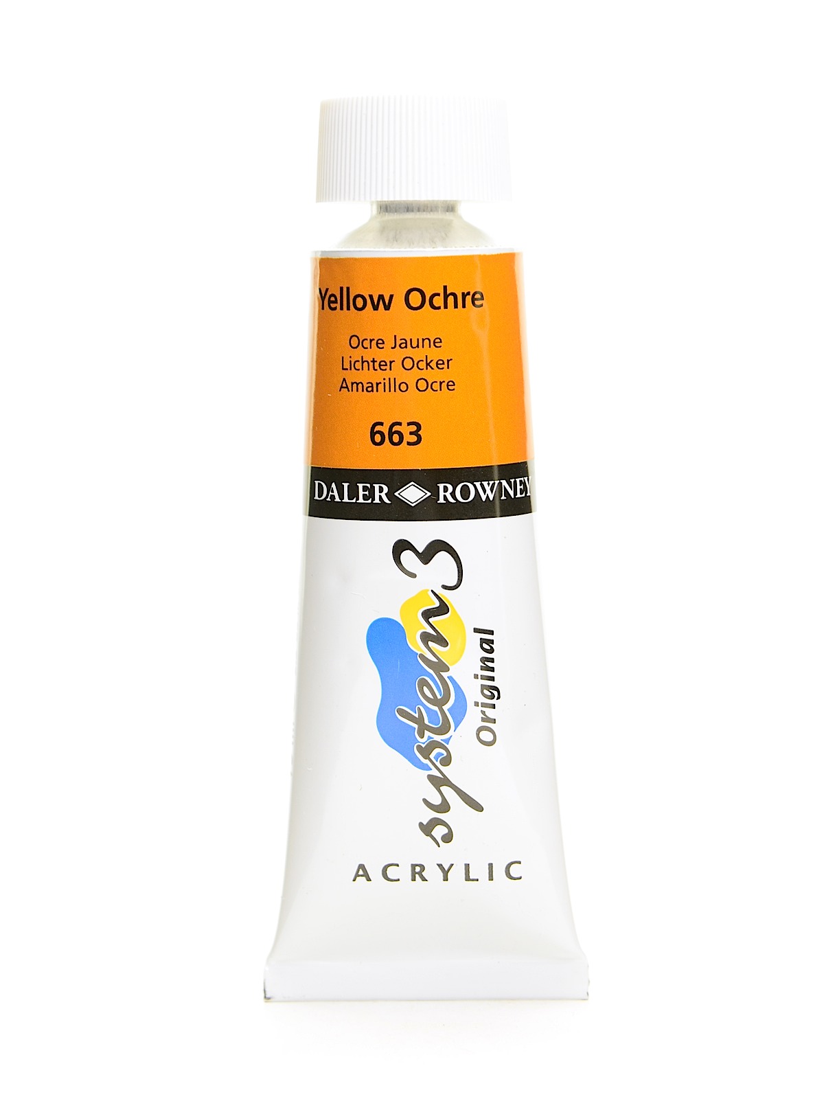 System 3 Acrylic Colour Yellow Ochre 75 Ml