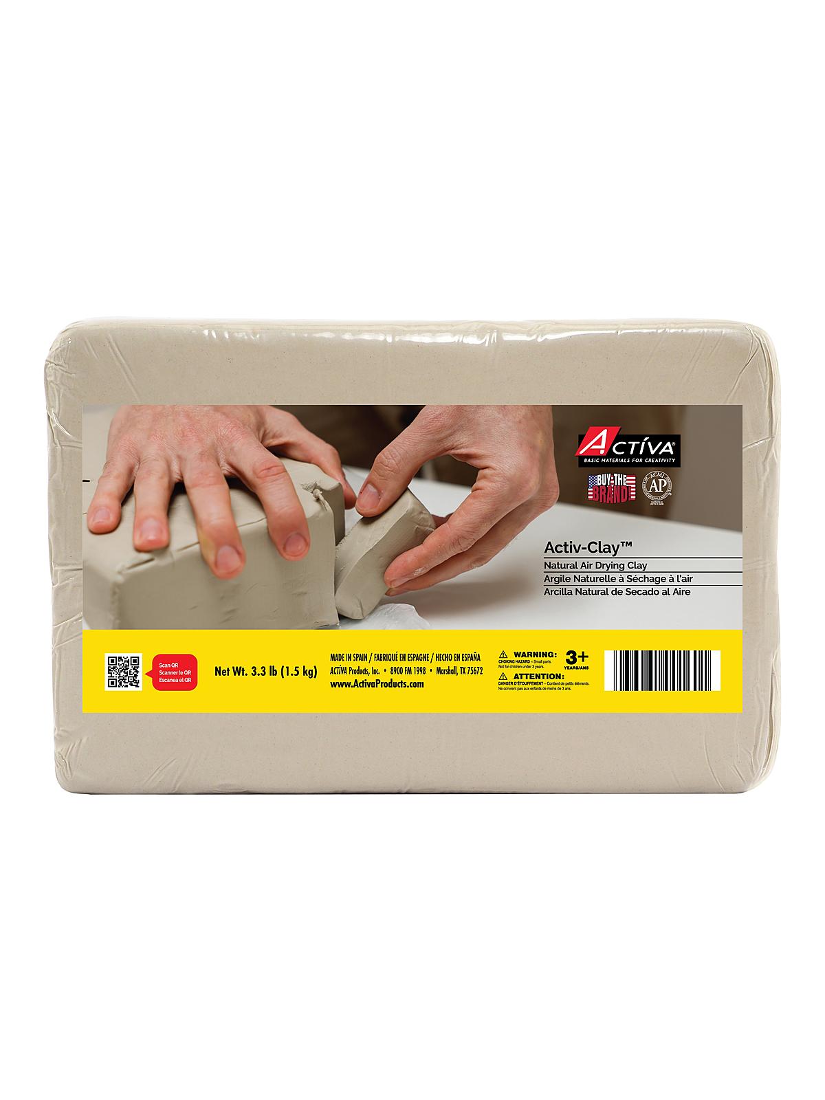 Activ-Clay White 3.3 Lb. Block