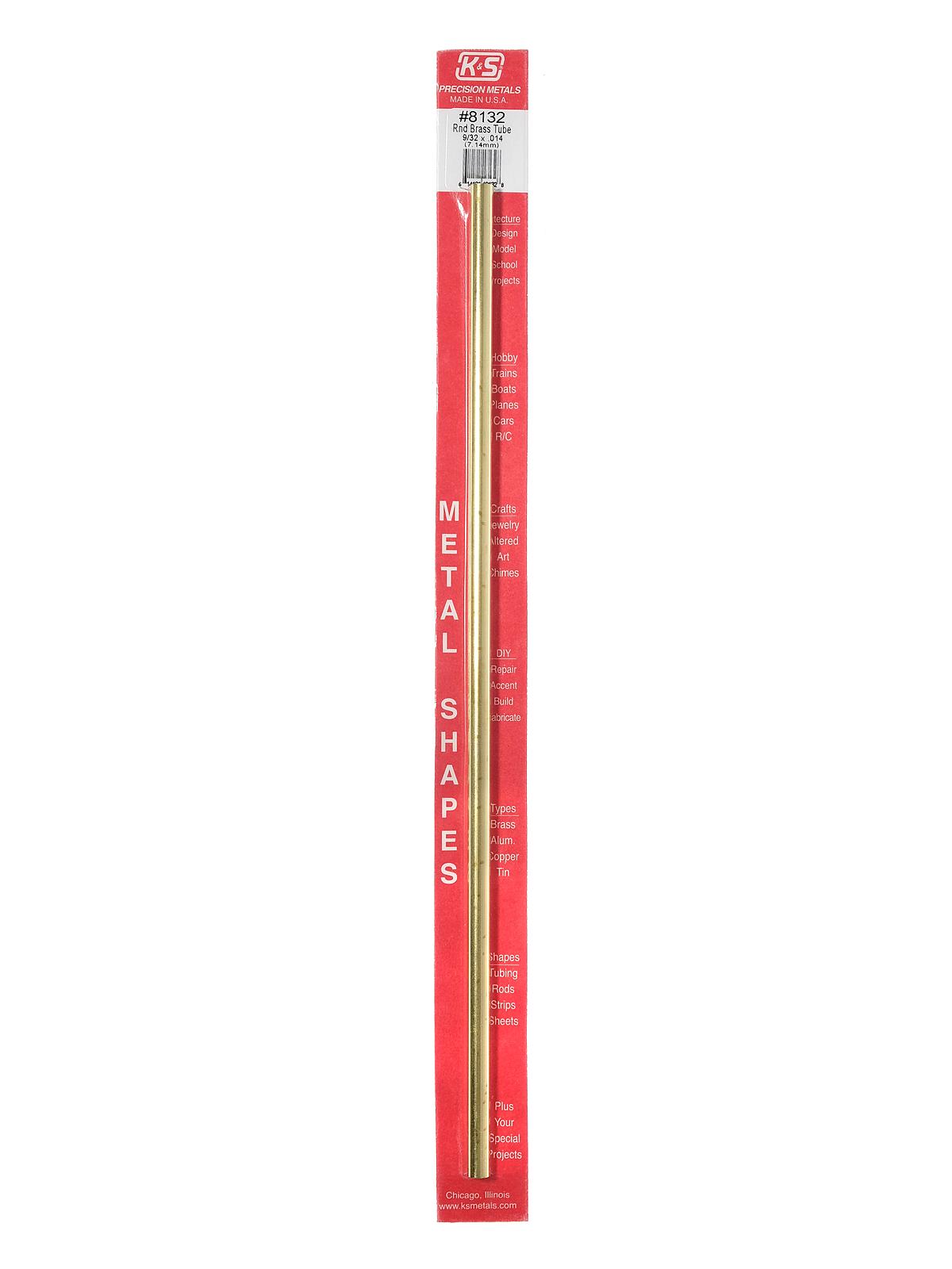 Metal Tubing brass 9 32 in. x .014 in. x 12 in. tubing