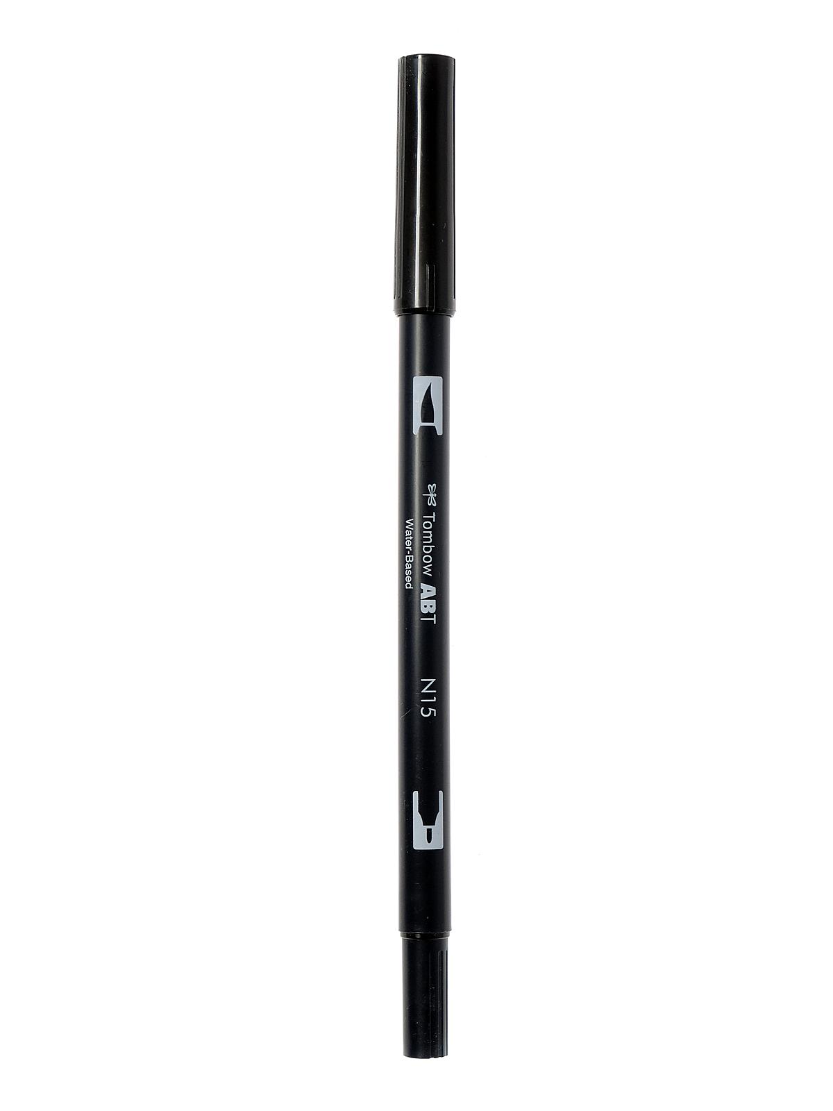 Dual End Brush Pen Black N15