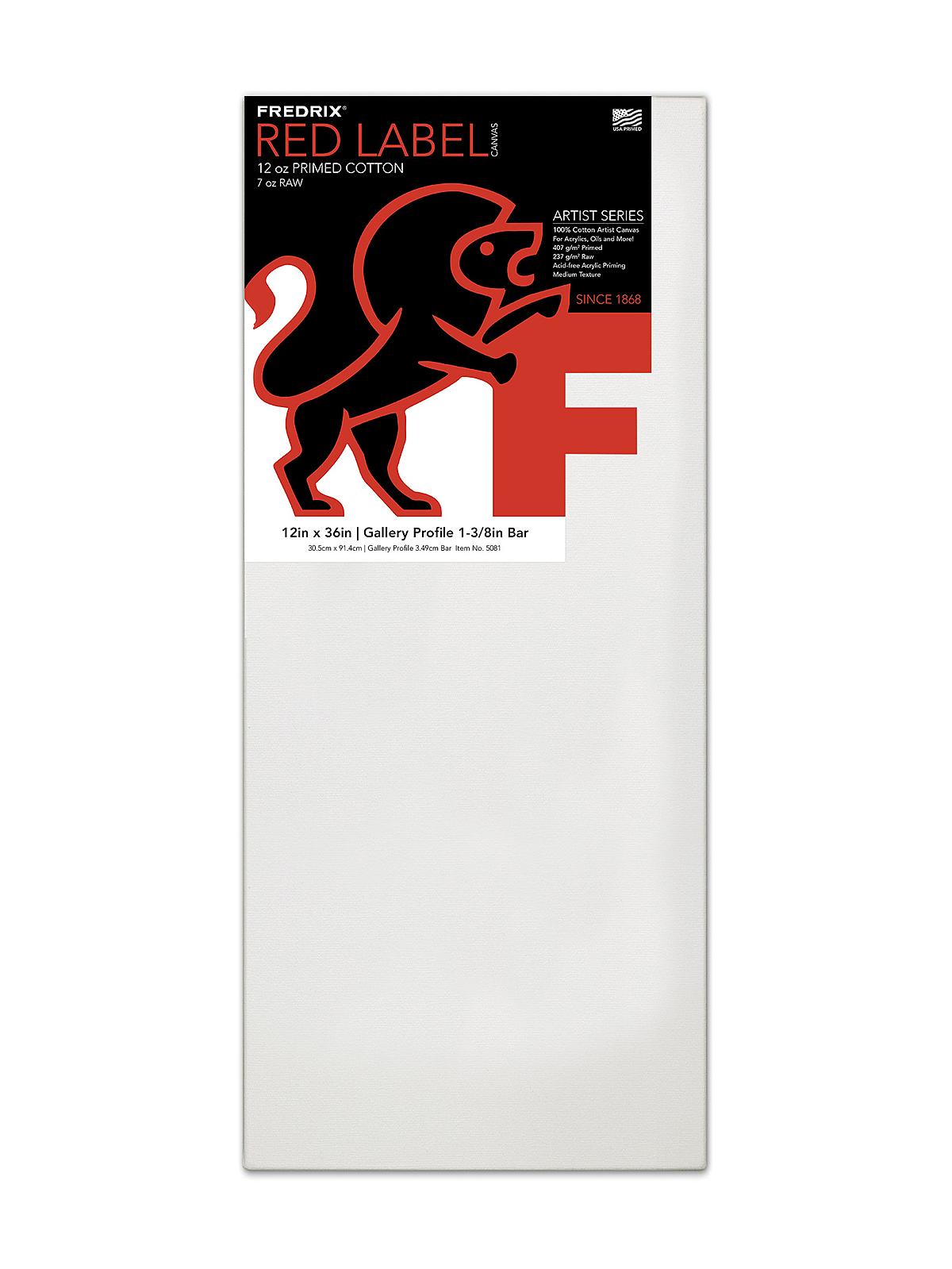 Red Label Gallerywrap Stretched Canvas 12 in. x 36 in. each