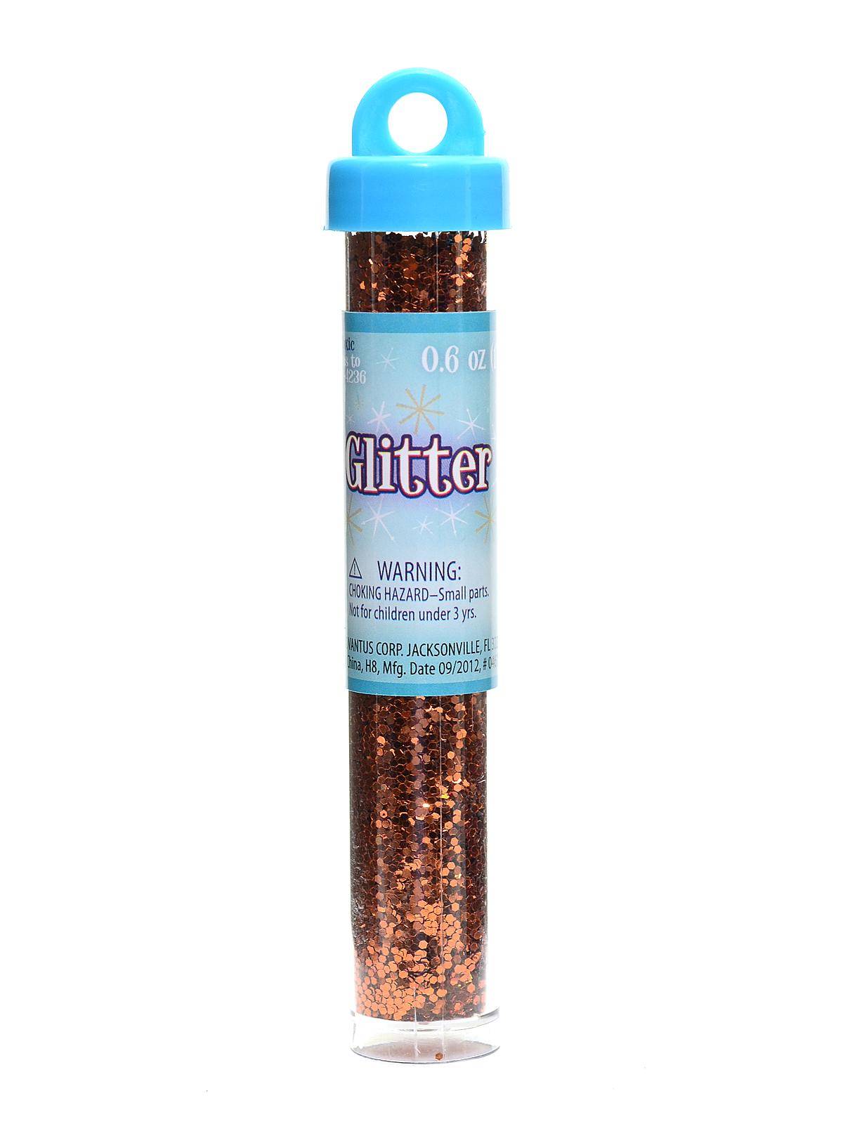 Glitter orange 0.6 oz. tube
