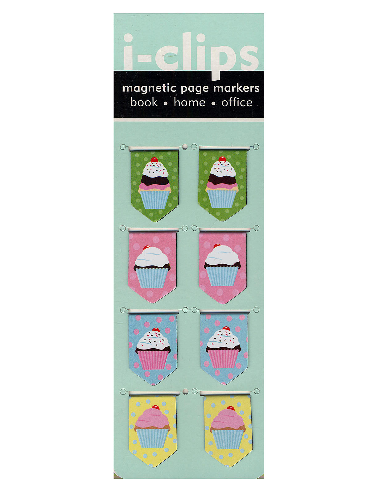 I-clips Magnetic Page Markers Cupcake