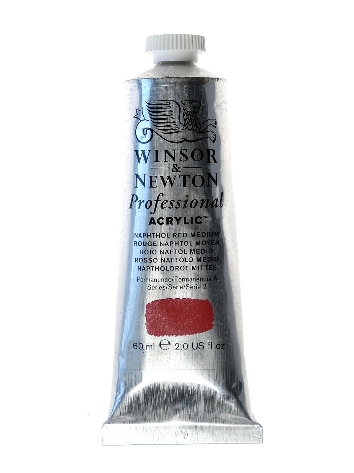 Professional Acrylic Colours naphthol red medium 60 ml 423