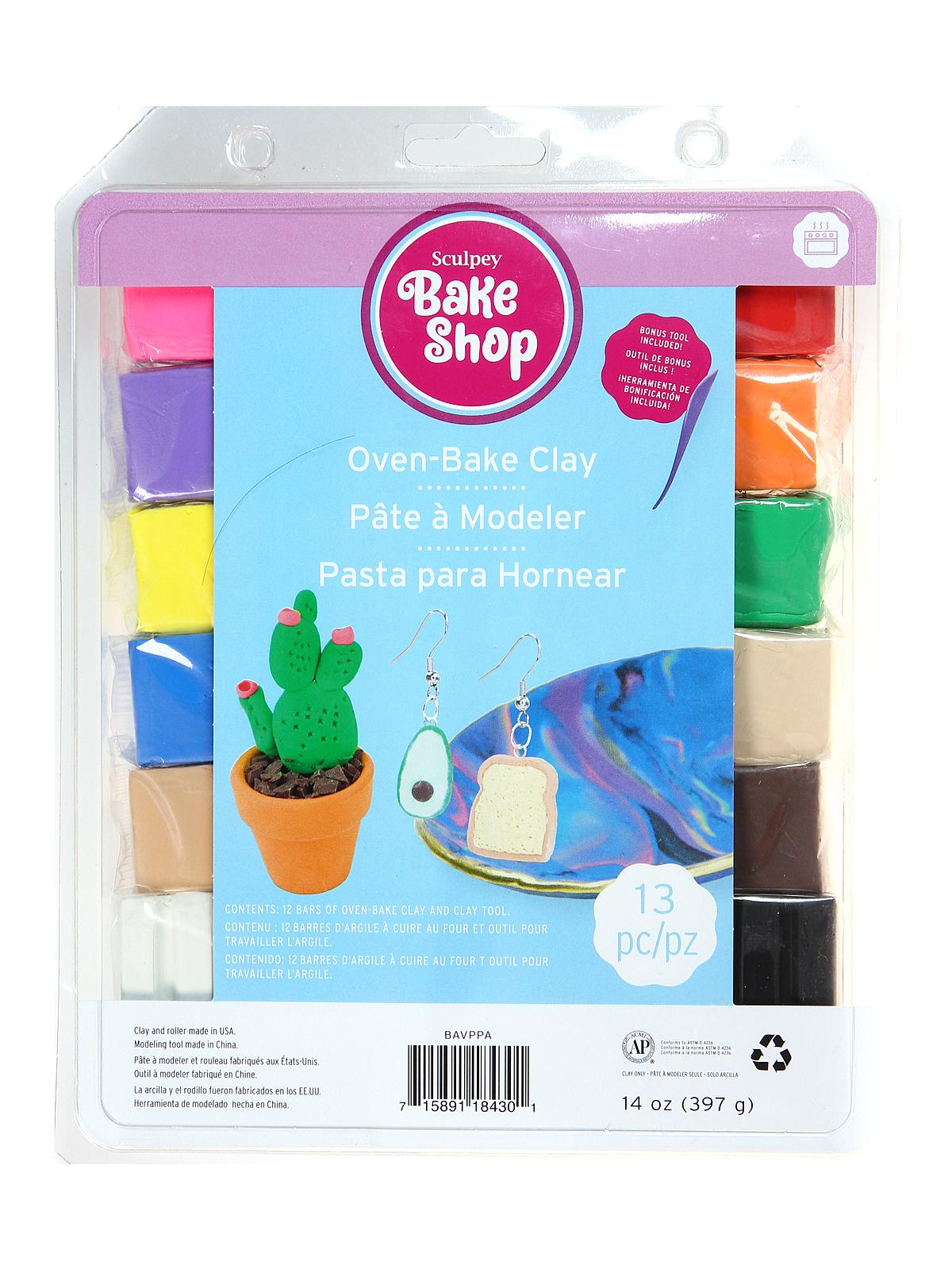 Bake Shop Oven Bake Clay Variety Pack Of 12