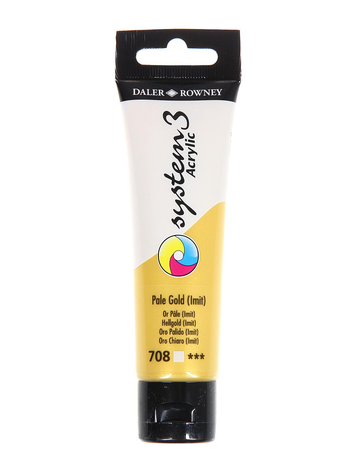 System 3 Acrylic Colour pale gold 59 ml