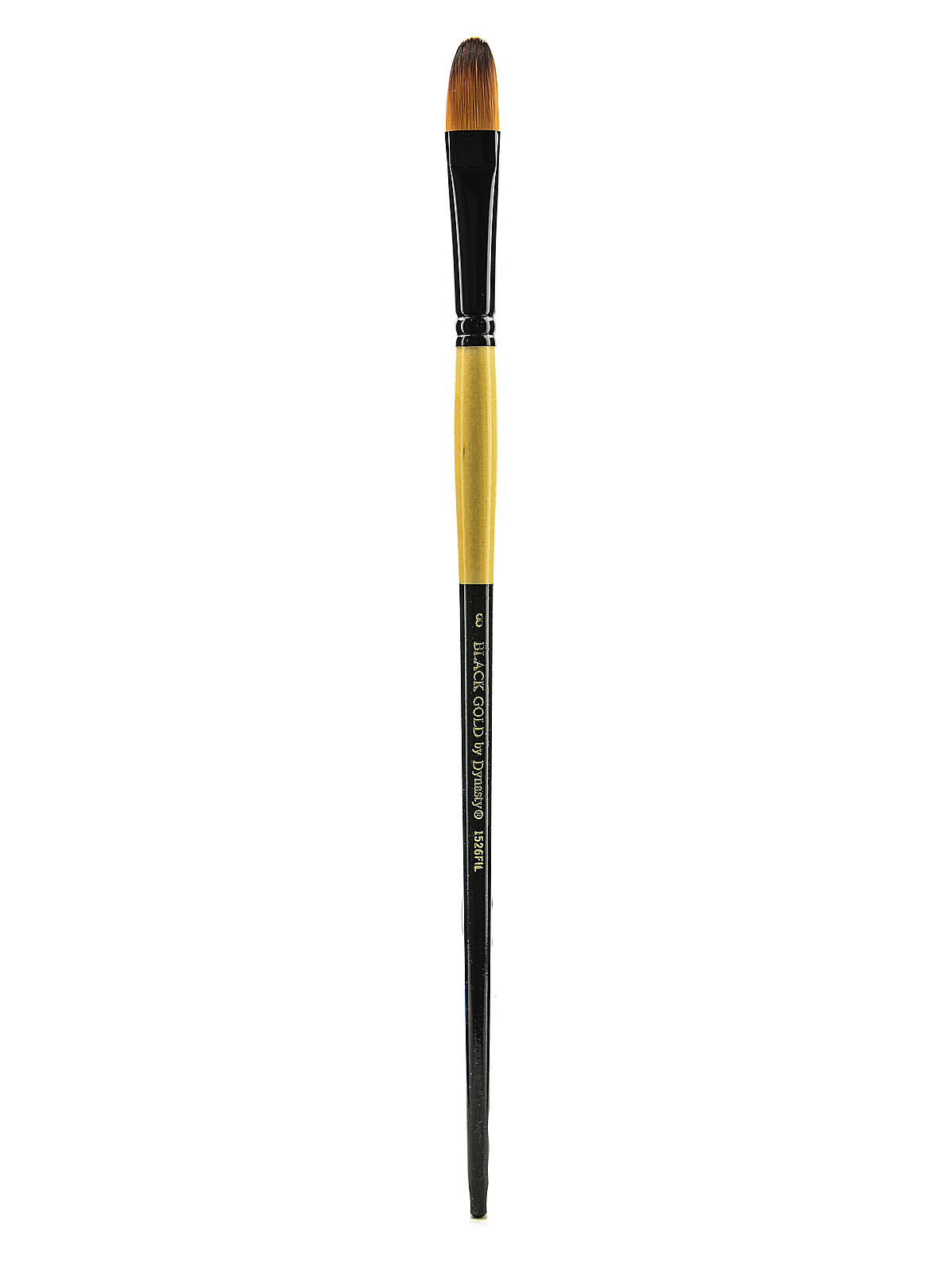 Black Gold Series Long Handled Synthetic Brushes 8 filbert 1526FIL