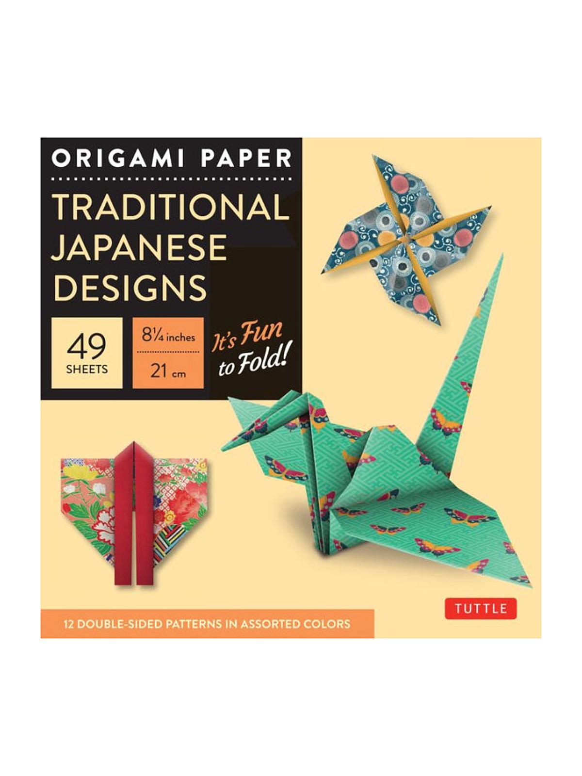 Origami Paper Traditional Japanese Designs 8 1 4 In. X 8 1 4 In.