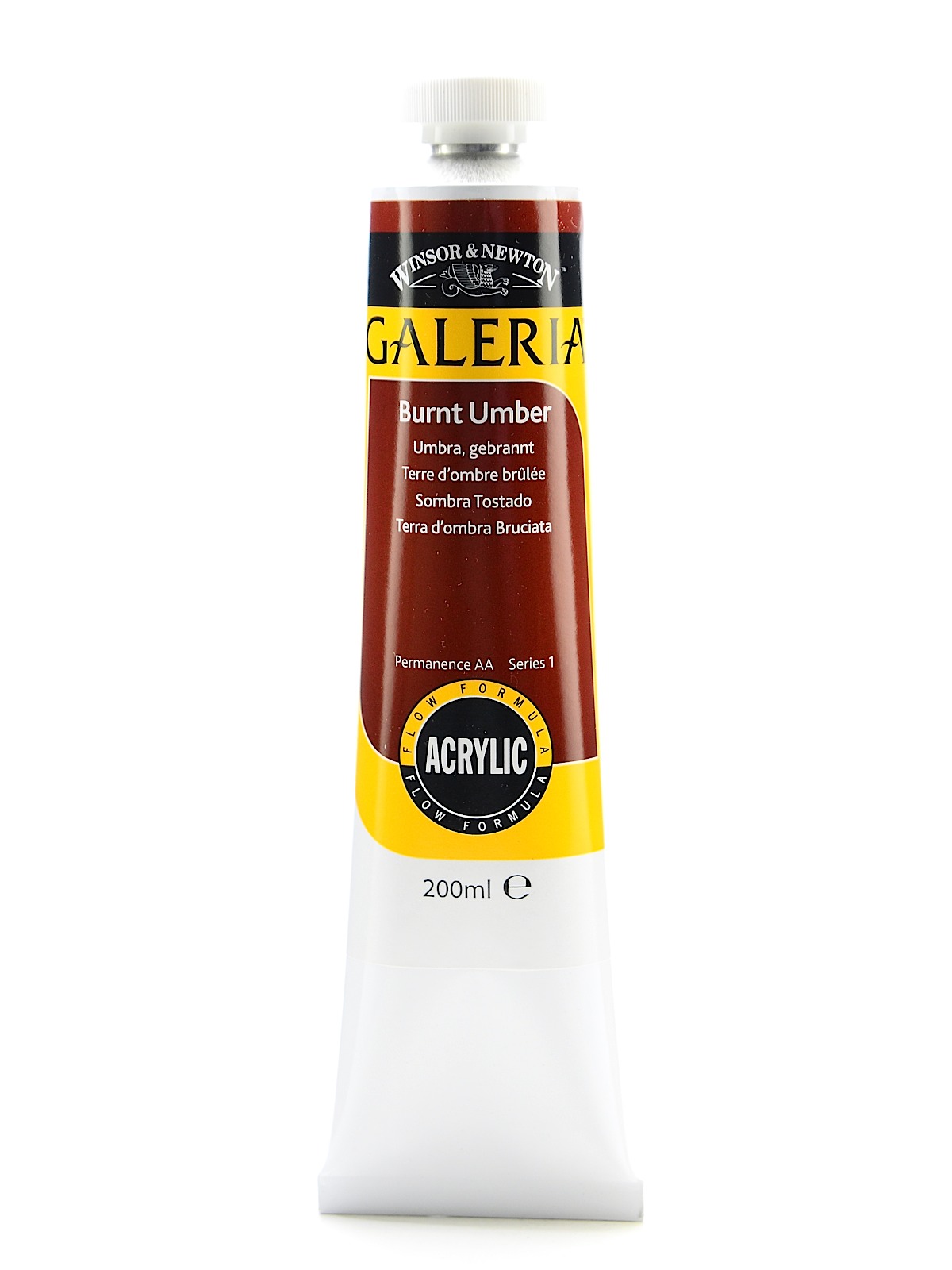 Galeria Flow Formula Acrylic Colours burnt umber 200 ml 76