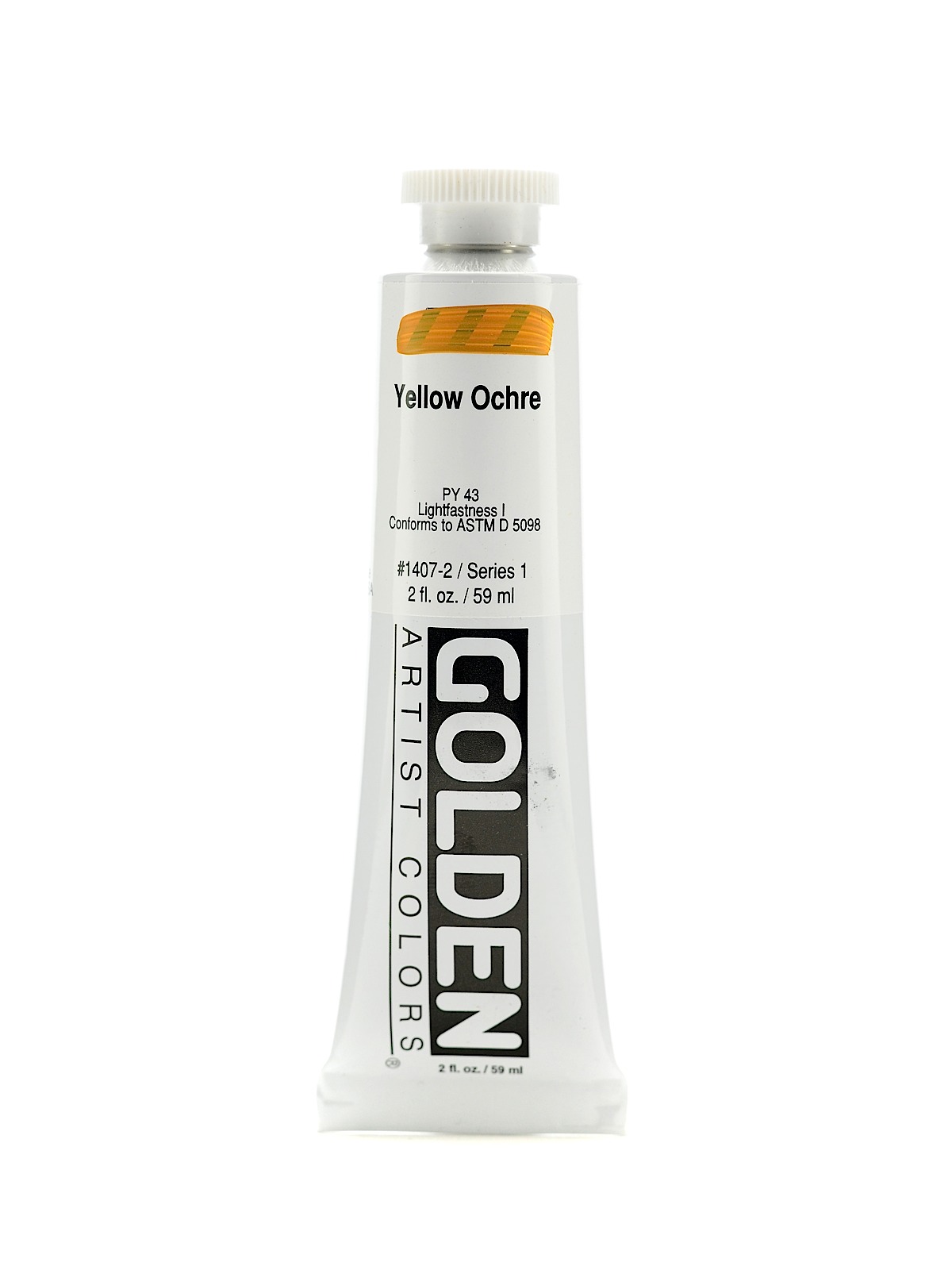 Heavy Body Acrylics yellow ochre 2 oz.