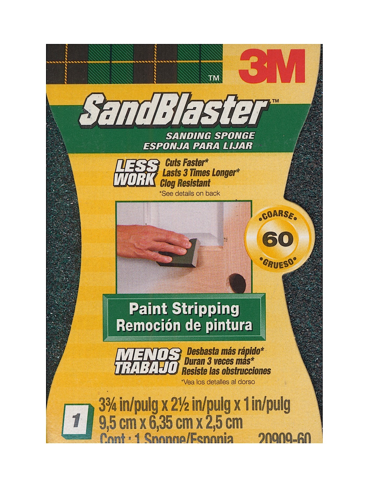 SandBlaster Sanding Pads And Sponges 60 Grit Sanding Sponge 20909-60
