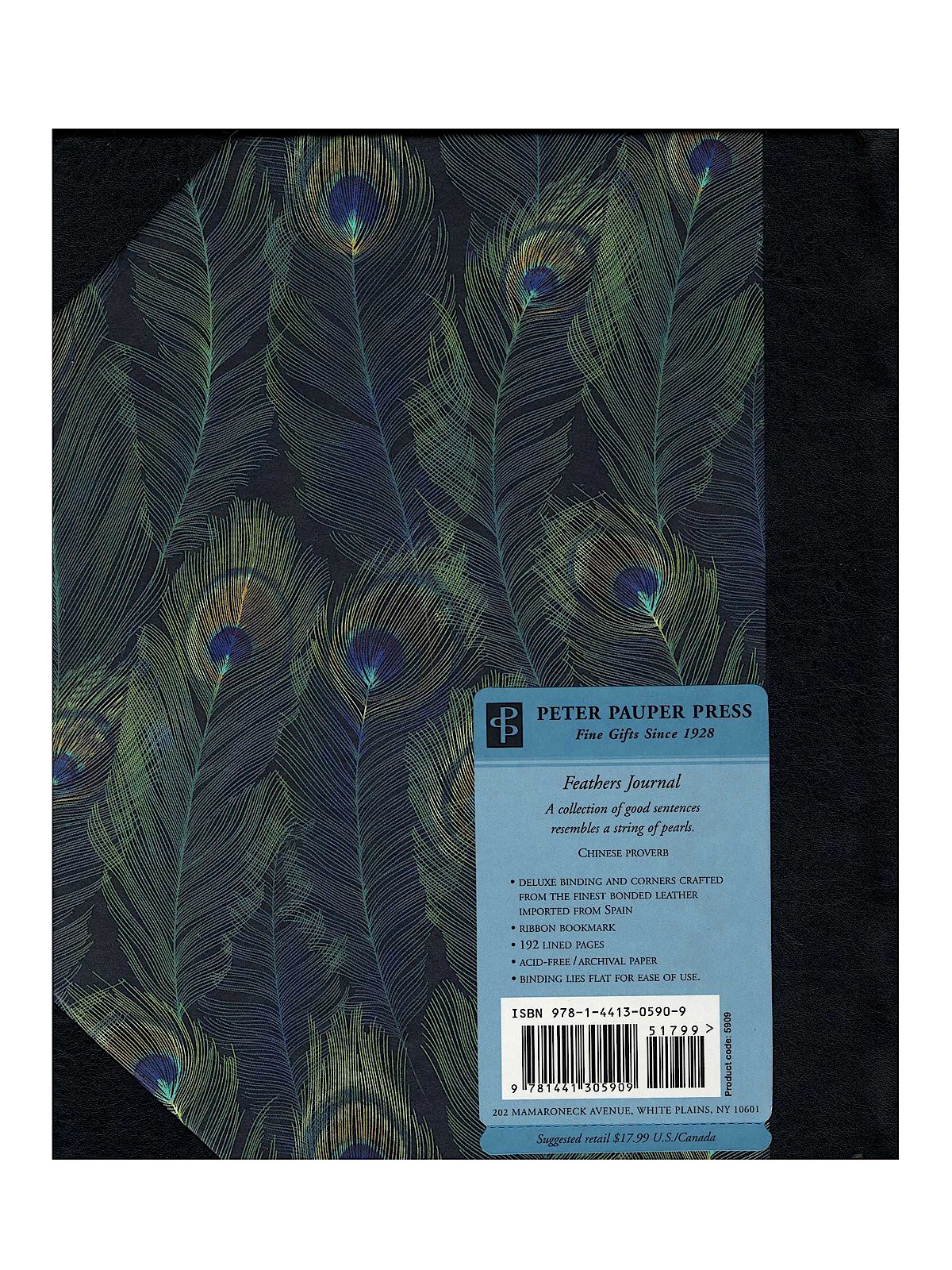 Oversized Journals Feathers 7 1 4 In. X 9 In. 192 Pages