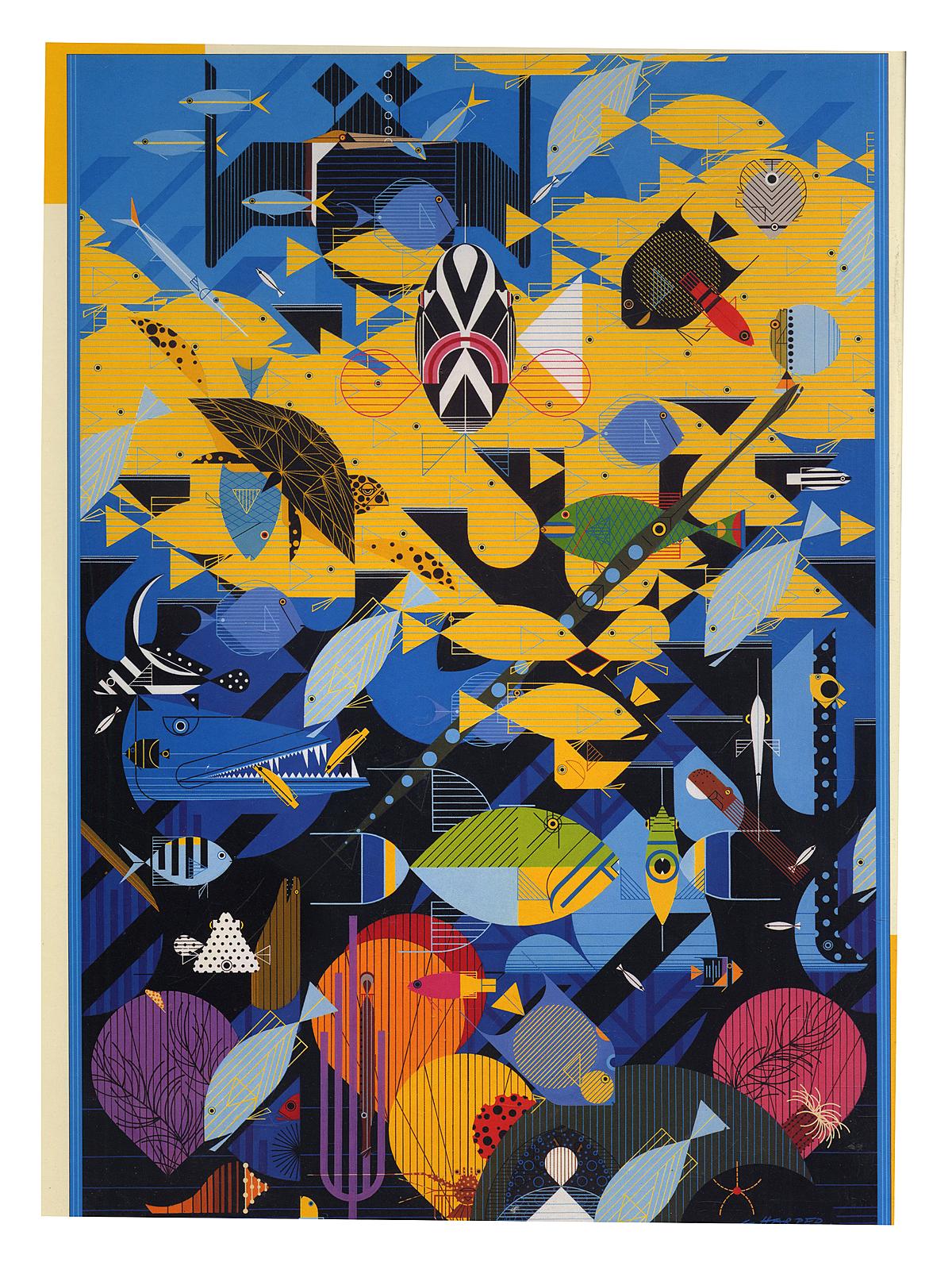 1000-Piece Jigsaw Puzzles Charley Harper: Coral Reef