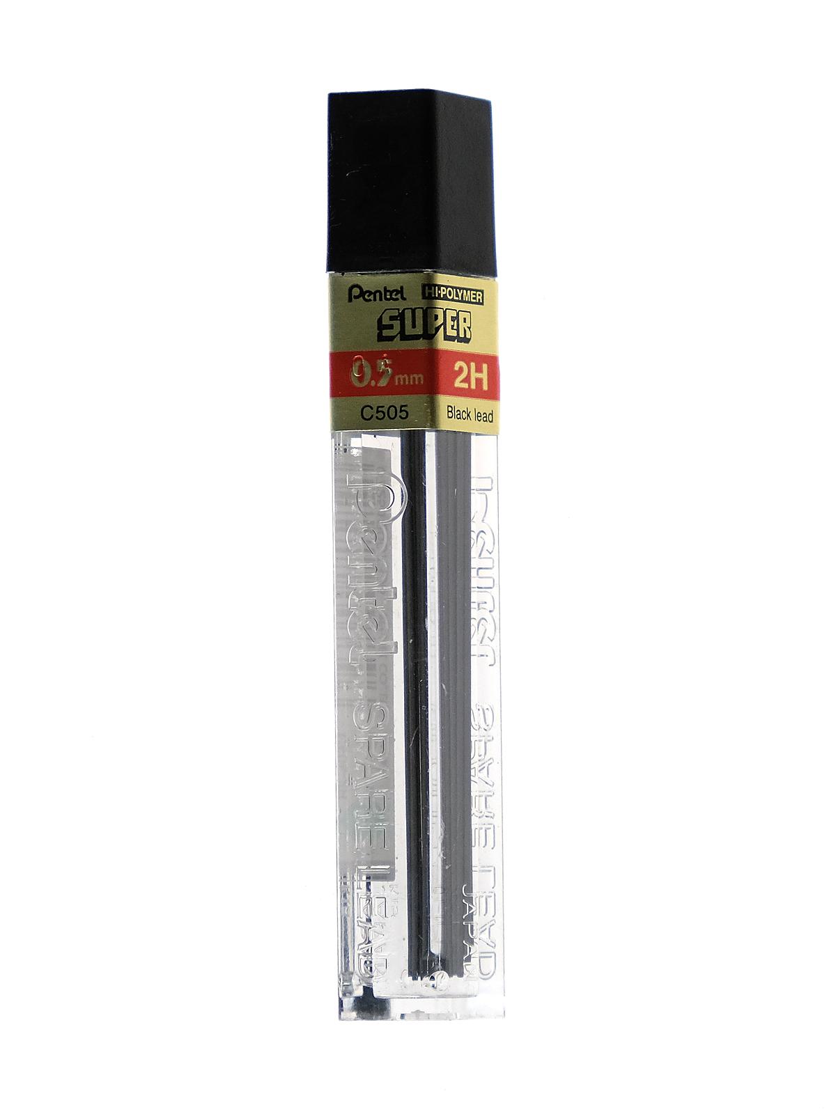 Super Hi-Polymer Refill Leads 2H 0.5 mm tube of 12