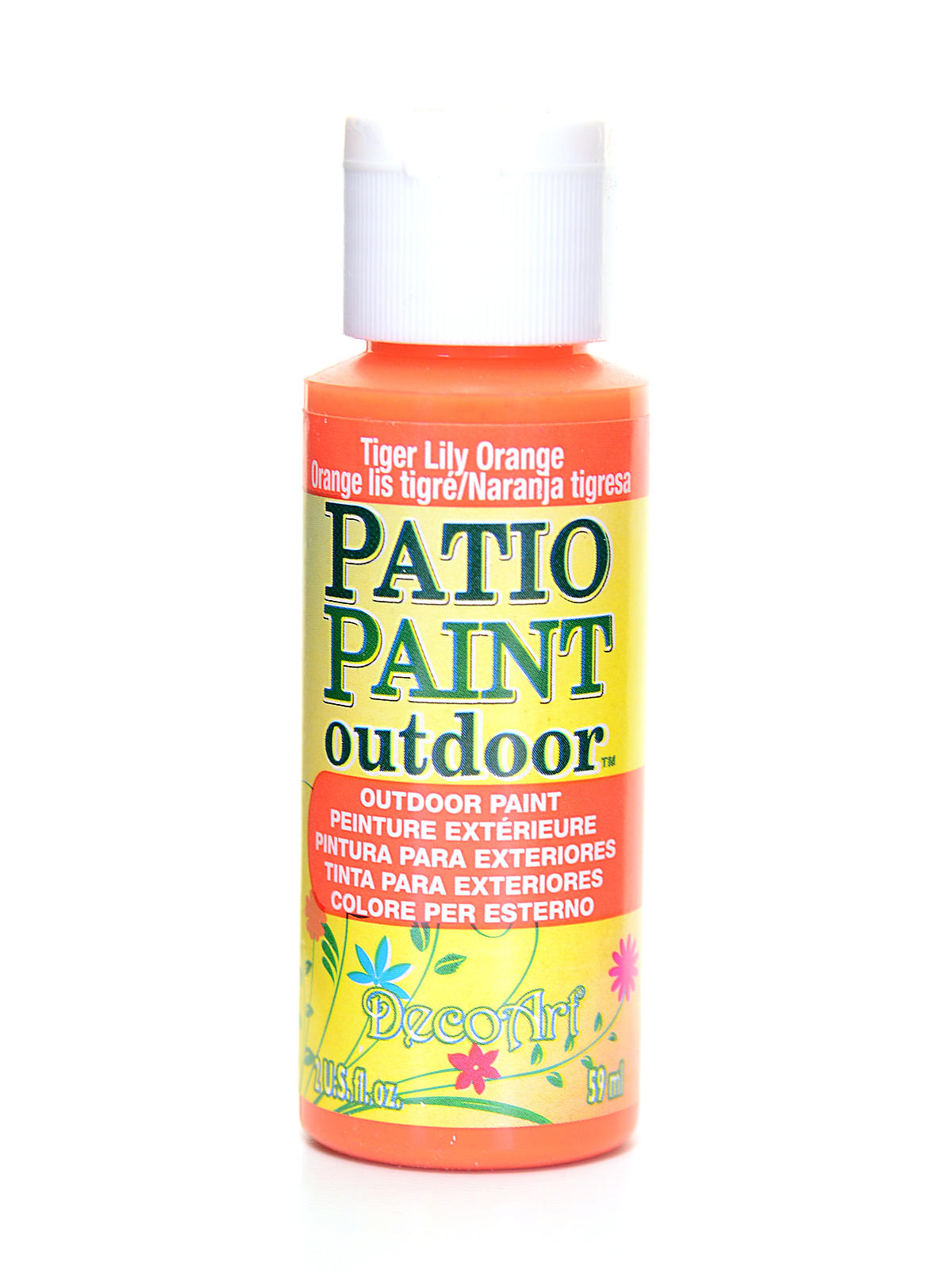 Patio Paint tiger lily orange 2 oz.