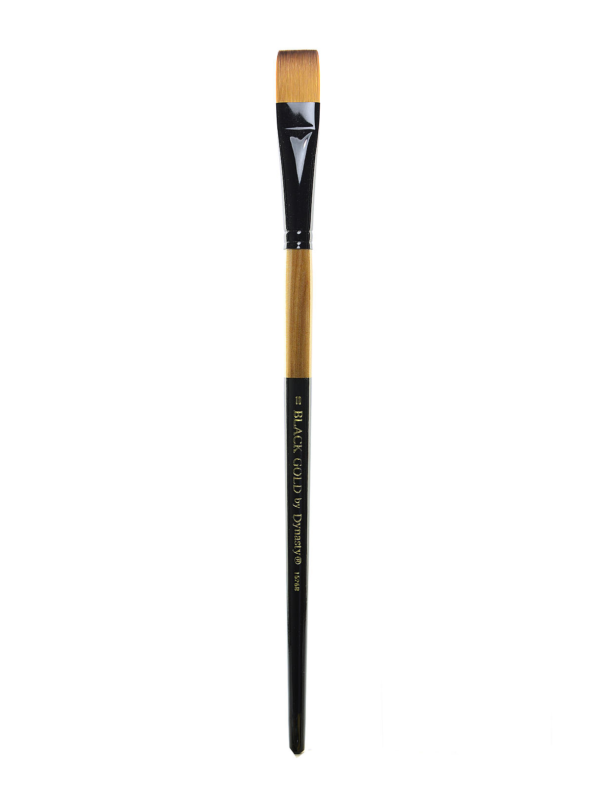 Black Gold Series Long Handled Synthetic Brushes 10 bright 1526B