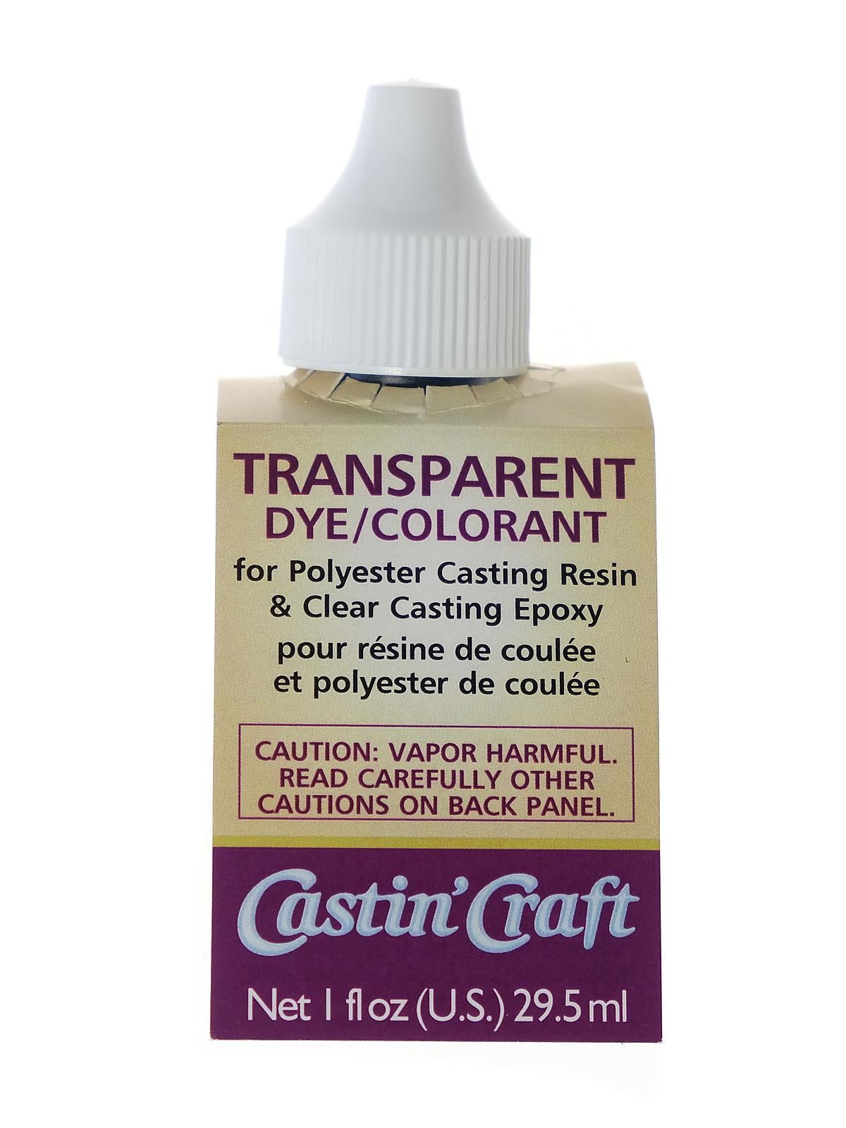 Transparent Dyes red bottle 1 oz.