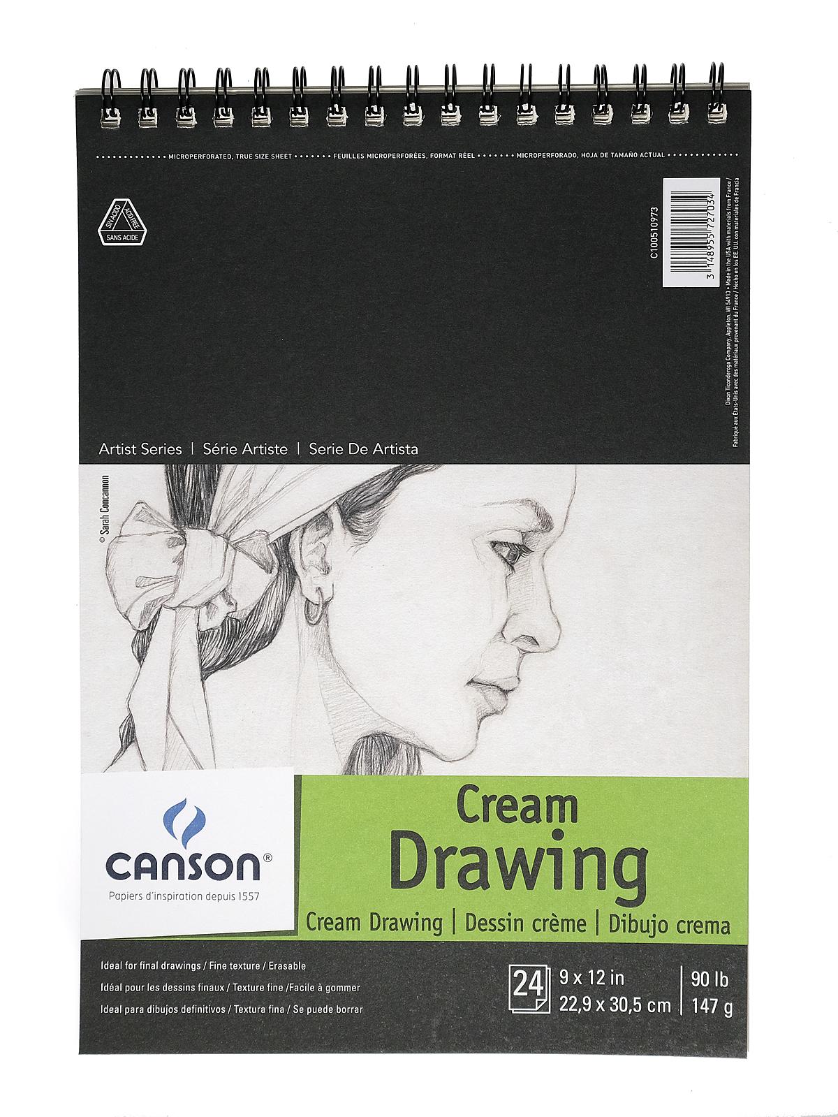 Classic Cream Drawing Pad 9 in. x 12 in.