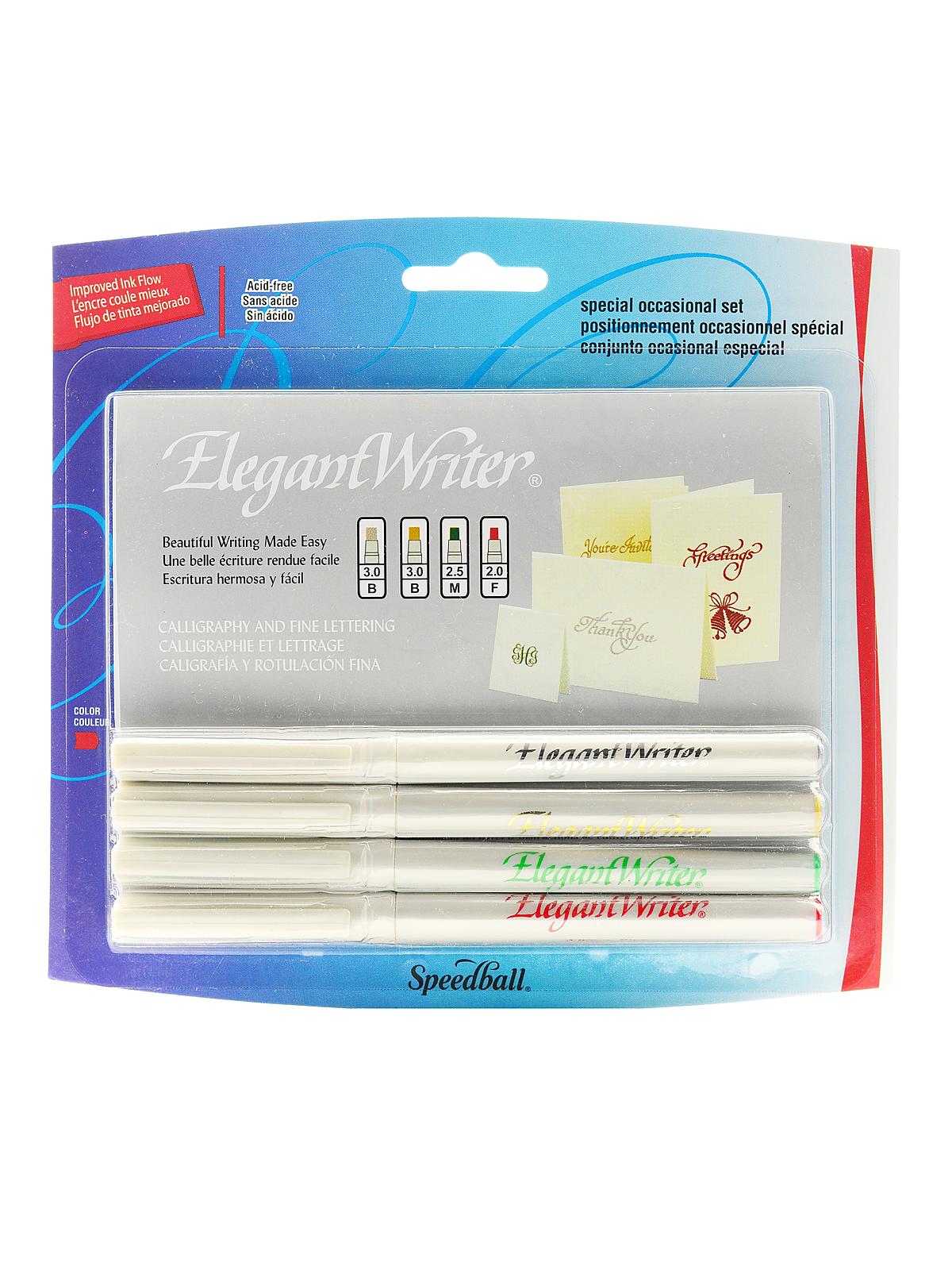 Elegant Writer Calligraphy Marker Sets special occasion colors asst. points no. 2886