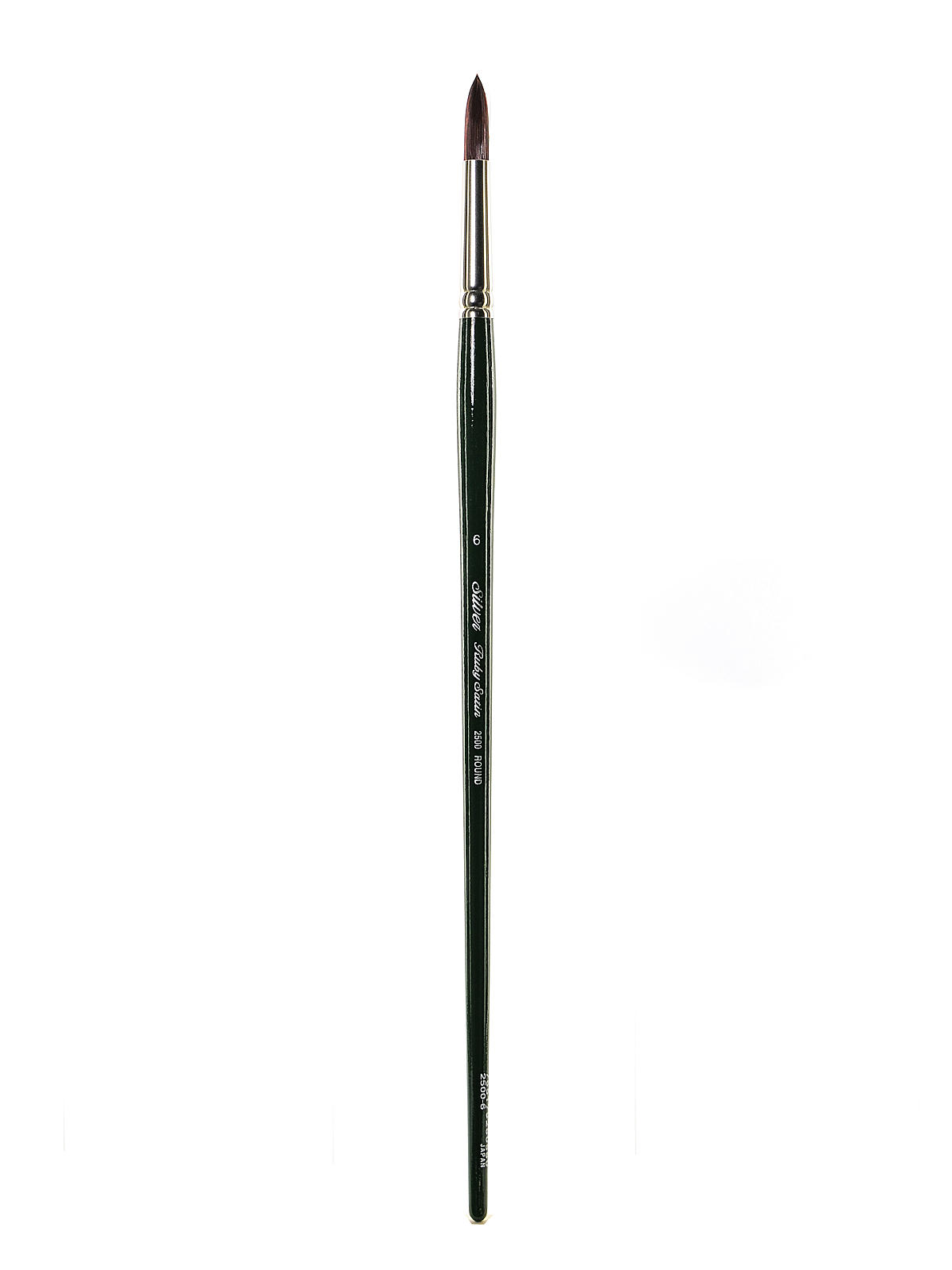 Ruby Satin Series Synthetic Brushes Long Handle 6 round 2500