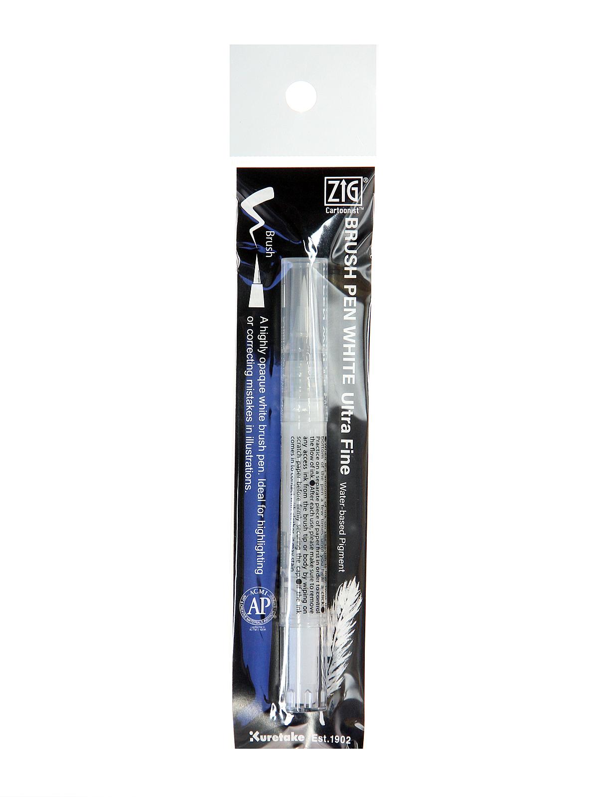 Cartoonist White Brush Pen ultrafine each