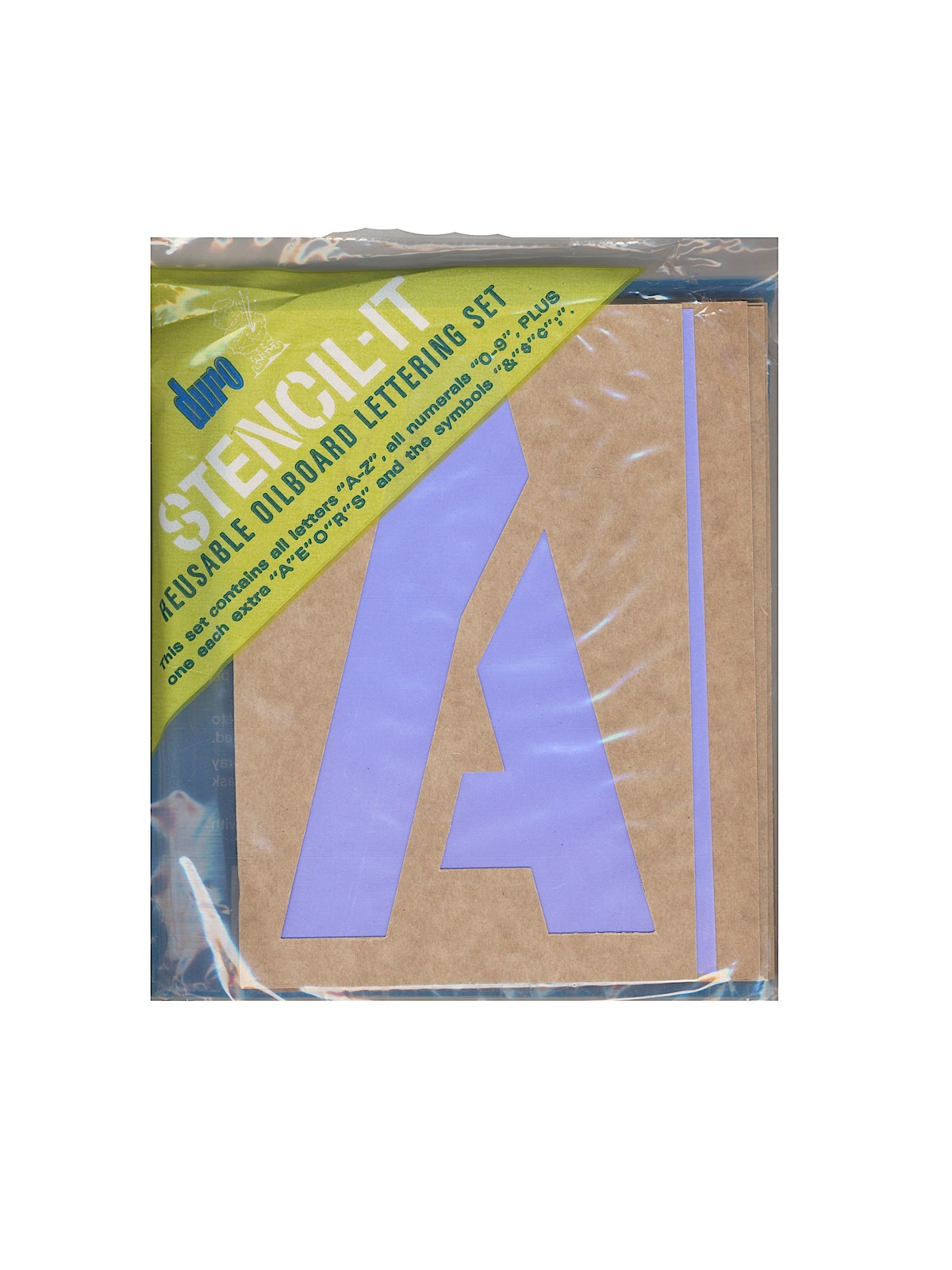 Stencil-It Reusable Oilboard Lettering Sets 6 In. 3 7 8 In.