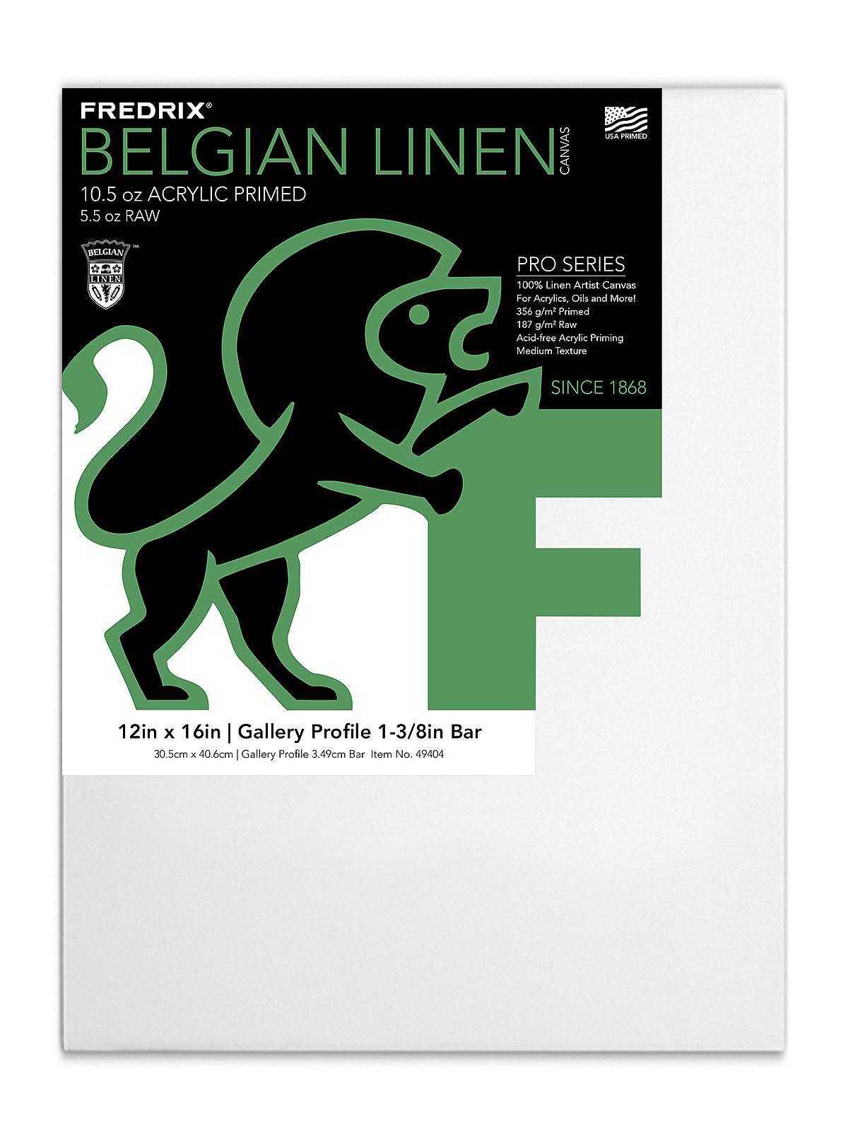 Pro Belgian Linen Pre-Stretched Canvas 12 in. x 16 in. each
