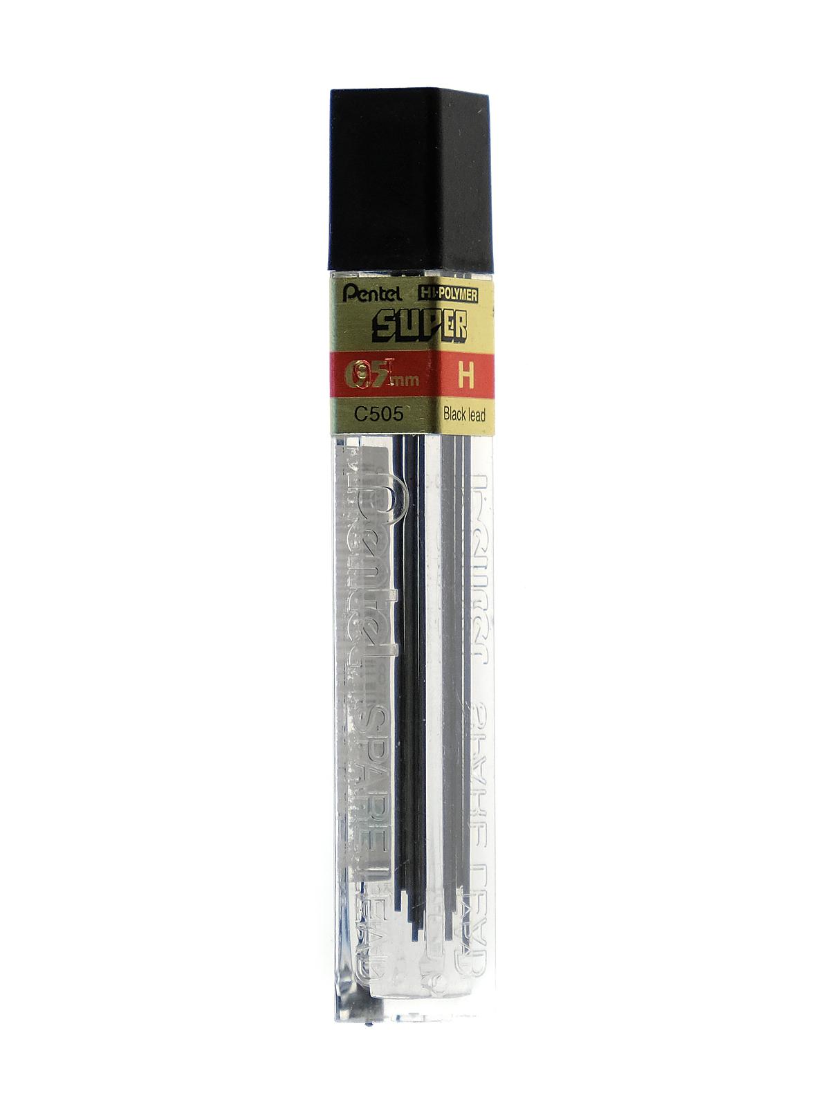 Super Hi-Polymer Refill Leads H 0.5 mm tube of 12
