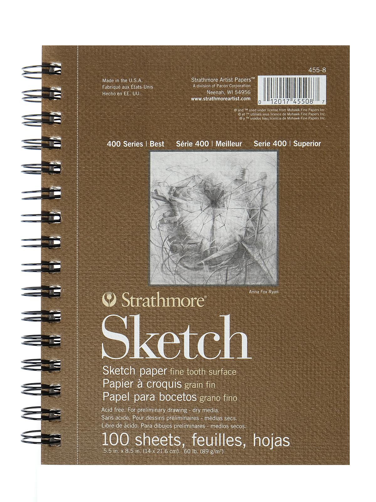 Series 400 Sketch Pads 8 1 2 in. x 5 1 2 in. 100 sheets