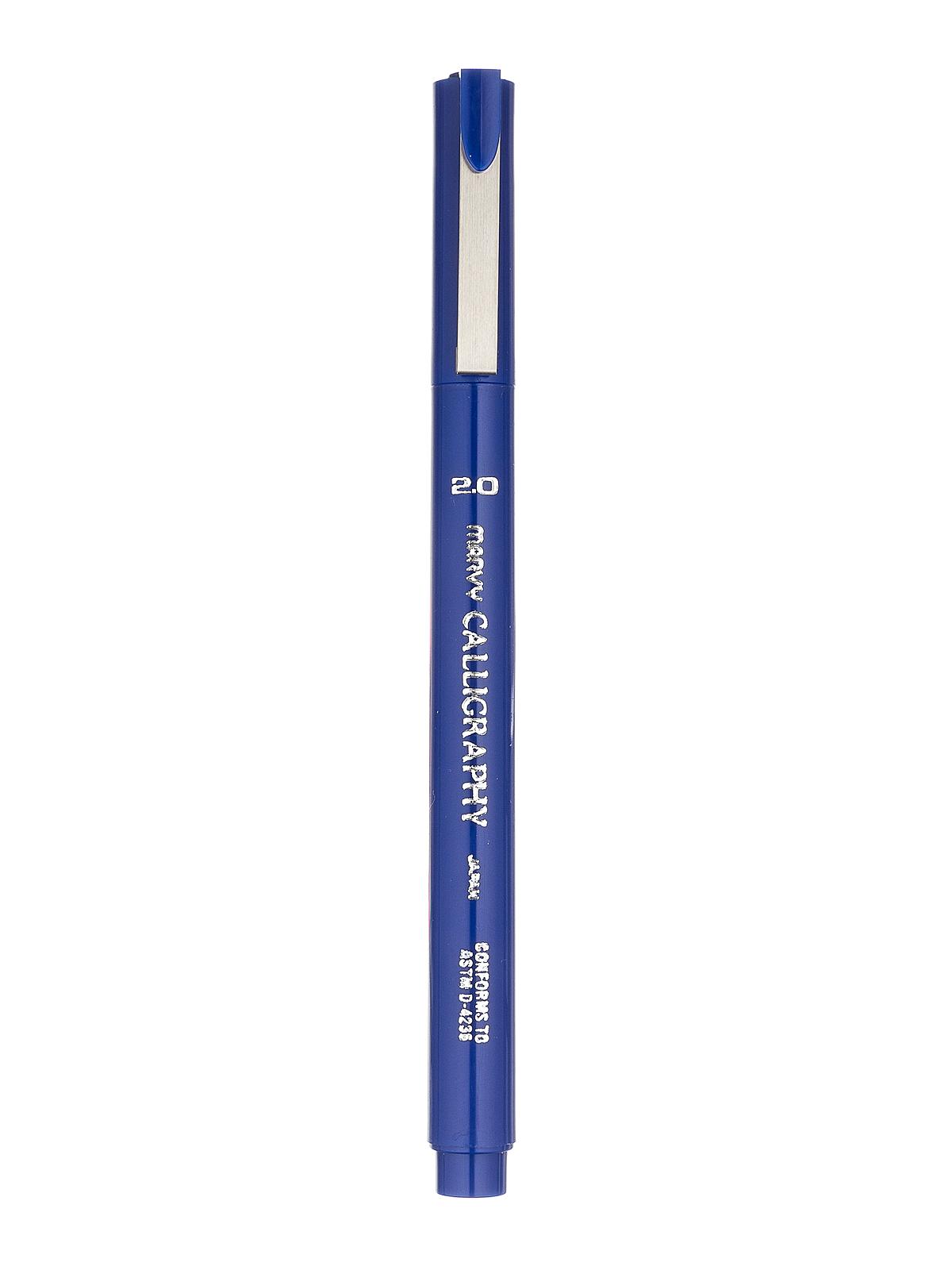6000 Calligraphy Pens blue 2.0 mm fine