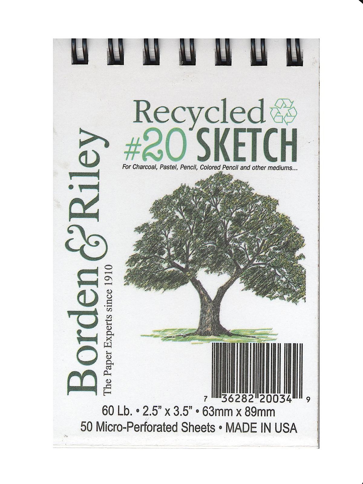 #20 Recycled Artist Sketch Paper 2 1 2 In. X 3 1 2 In. 50 Sheets