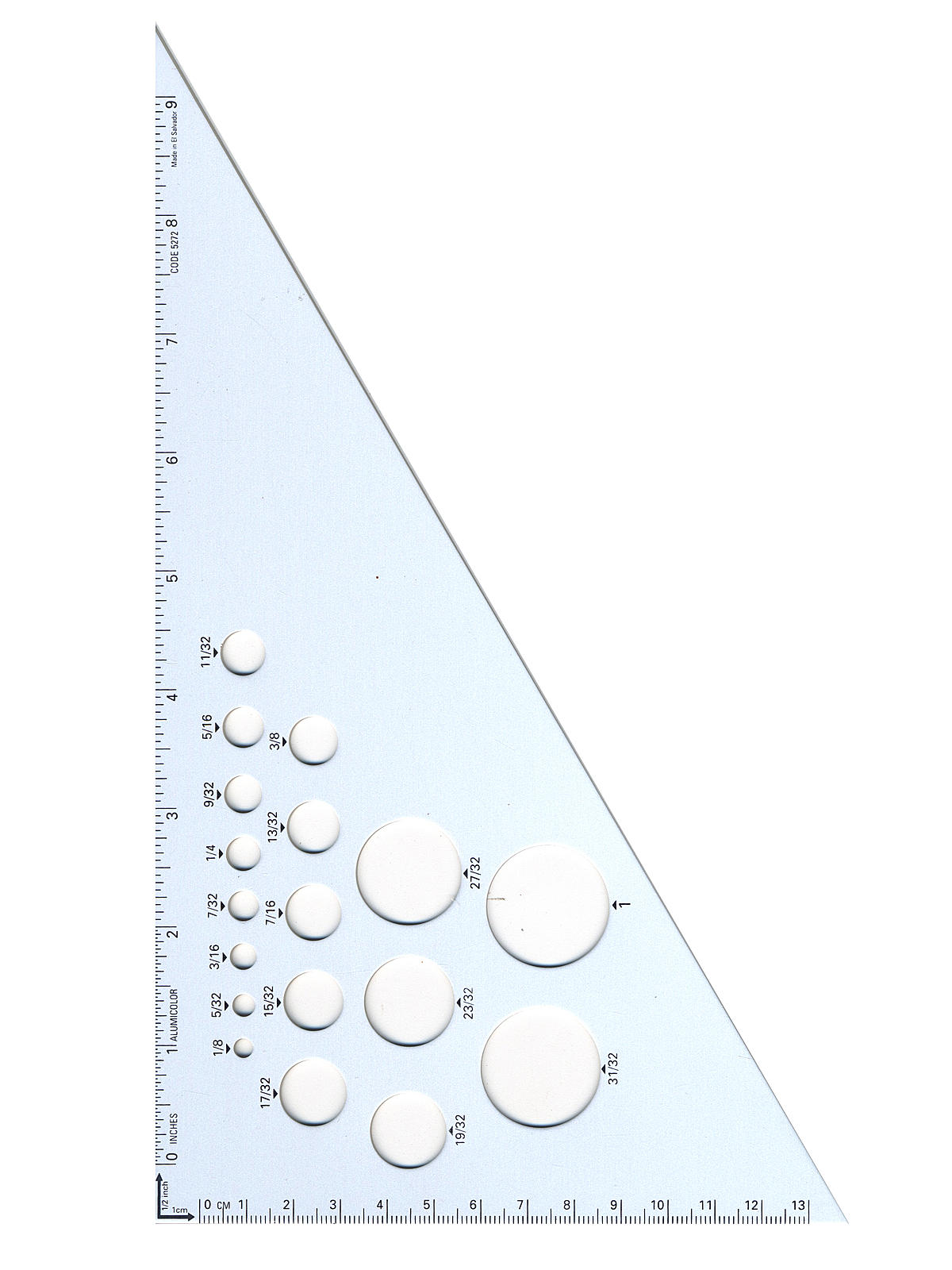 Aluminum Calibrated Triangles 10 in. 30 60 90