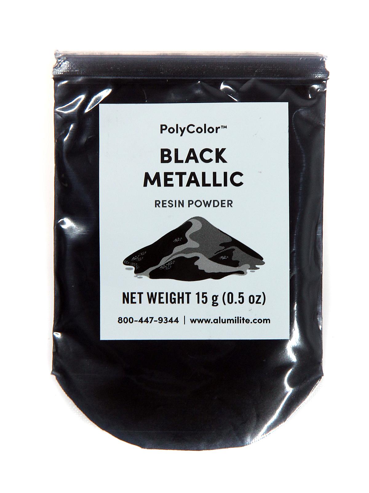 PolyColor Resin Powder black metallic bag 15 g (0.5 oz.)