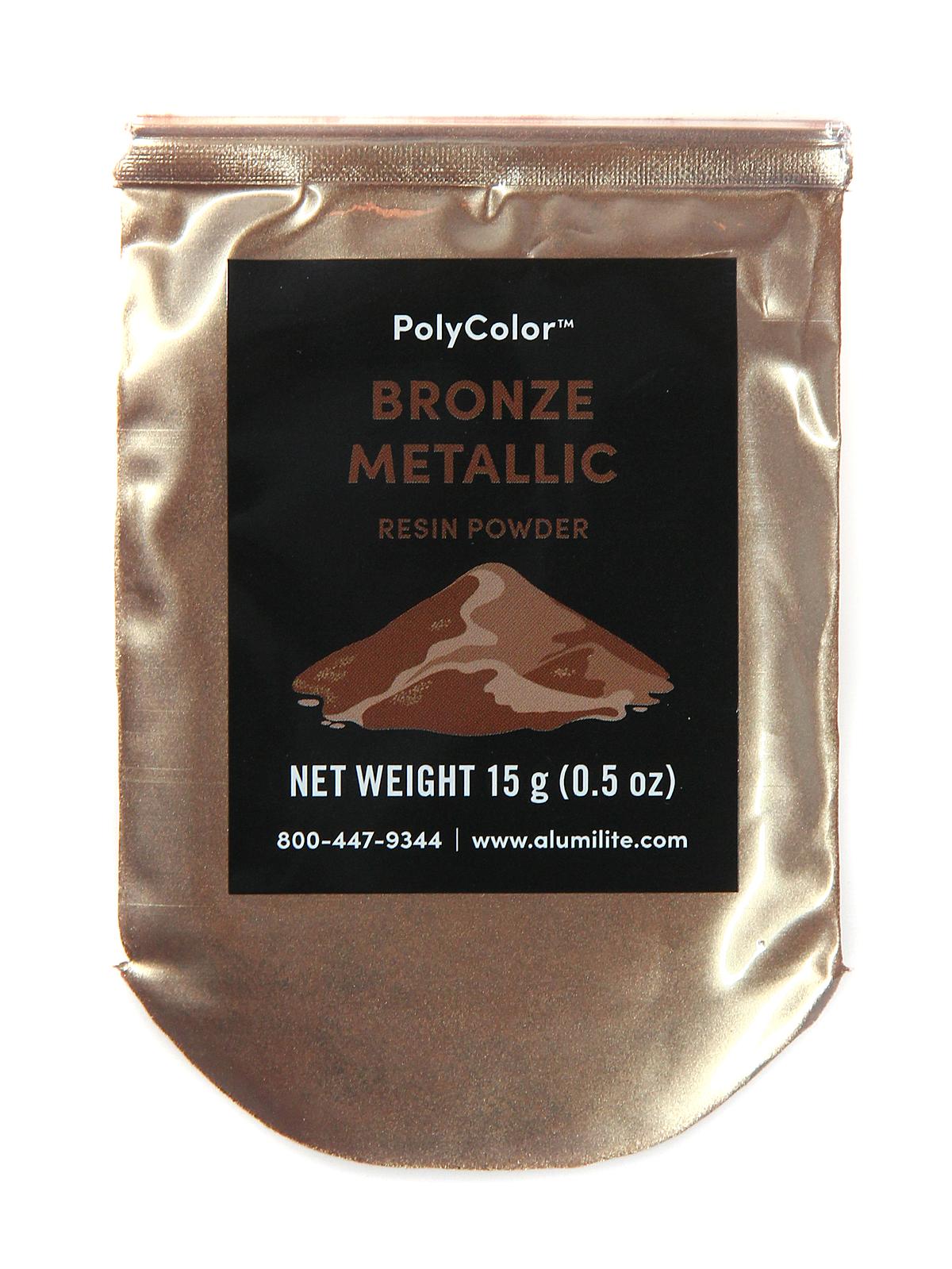 PolyColor Resin Powder bronze metallic bag 15 g (0.5 oz.)