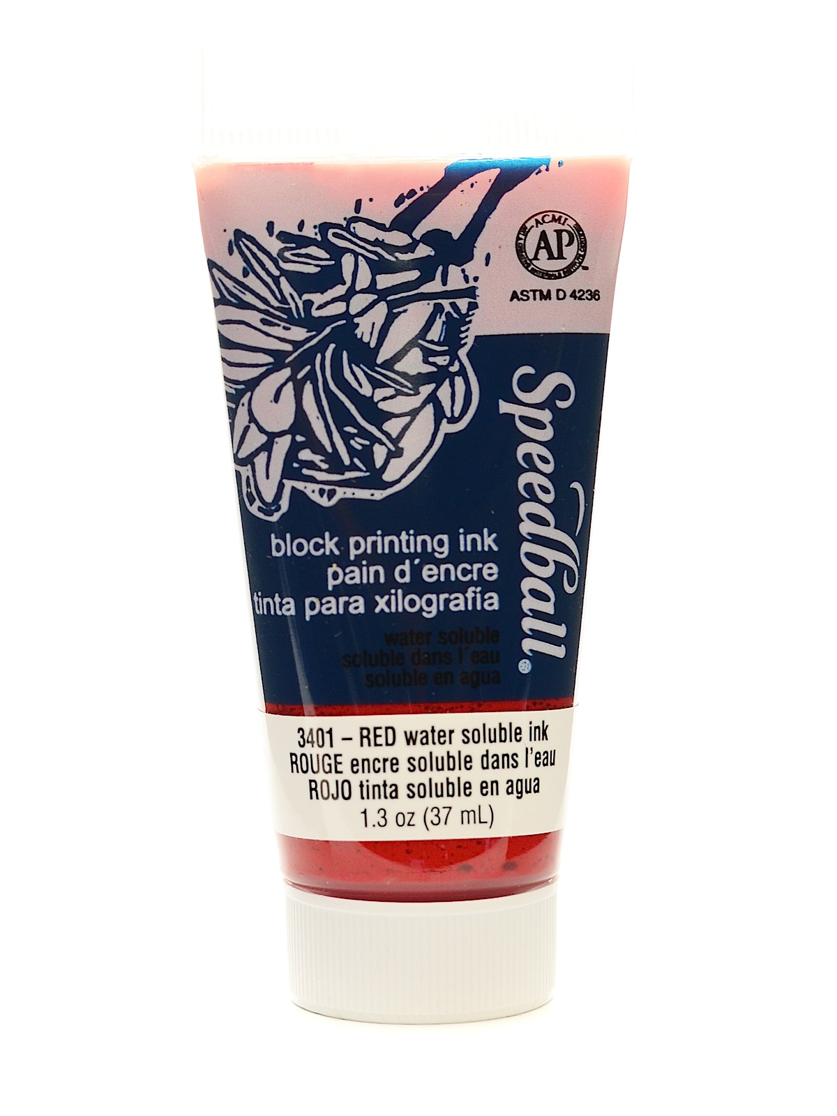 Block Printing Water Soluble Ink red 1.25 oz.
