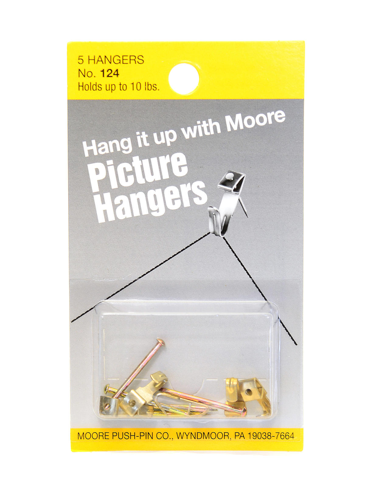 Picture Hangers Up To 10 Lbs. Pack Of 5