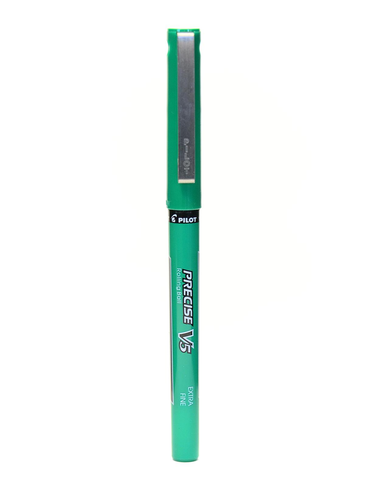 Precise Rolling Ball Pens green extra fine point (V5)