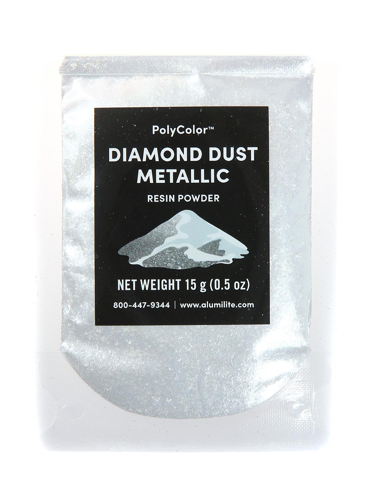 PolyColor Resin Powder diamond dust metallic bag 15 g (0.5 oz.)