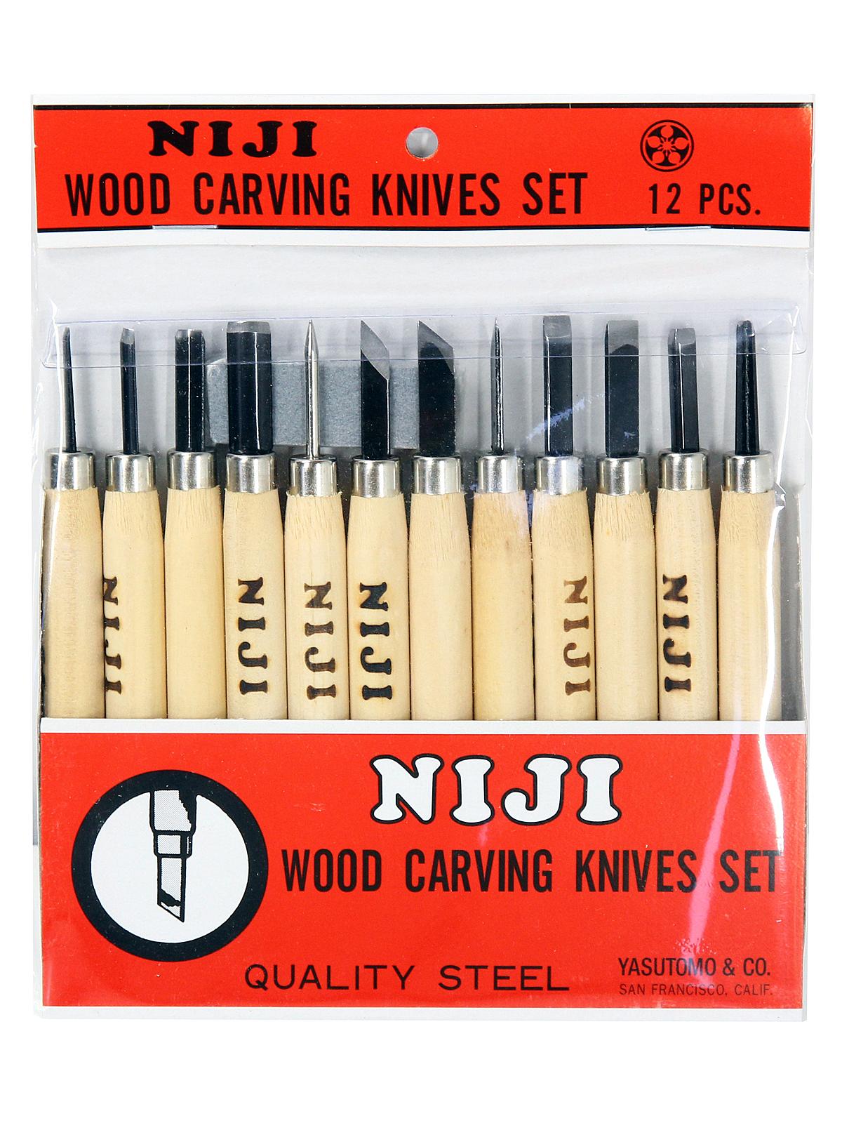 Niji Woodcarving Set Set Of 12