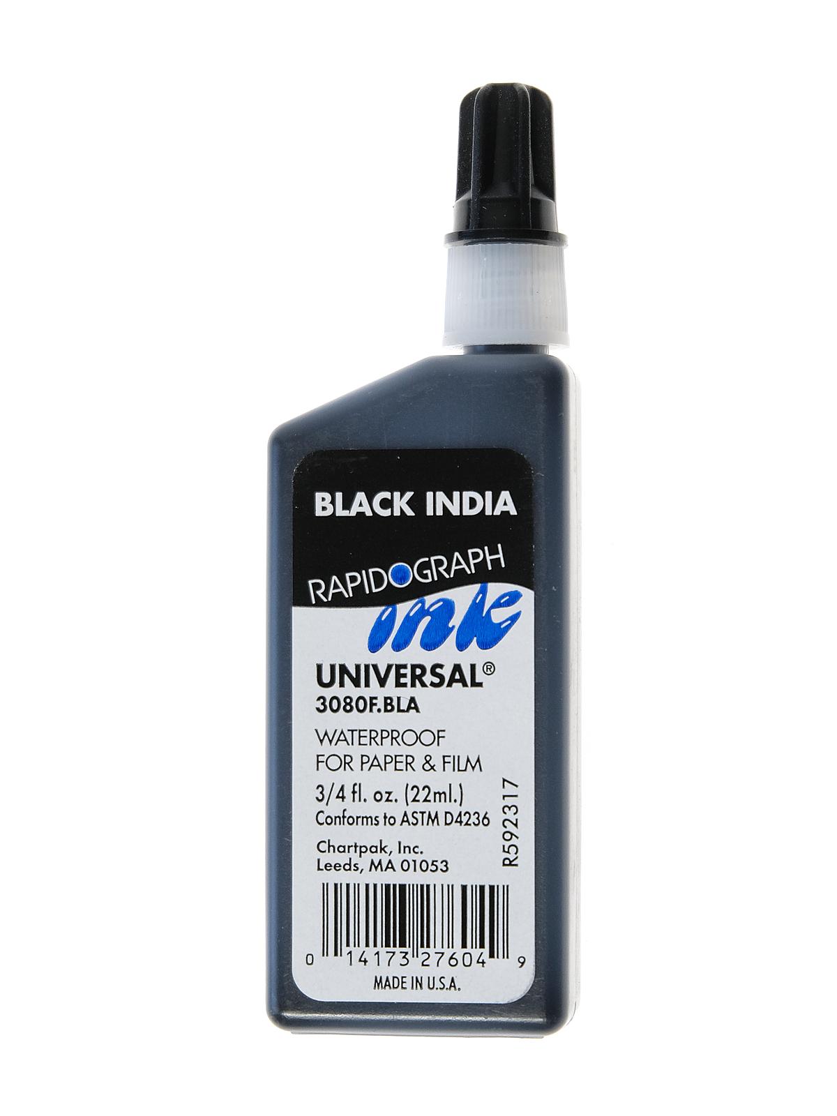 Technical Inks Universal Drawing Ink Black 3 4 Oz.