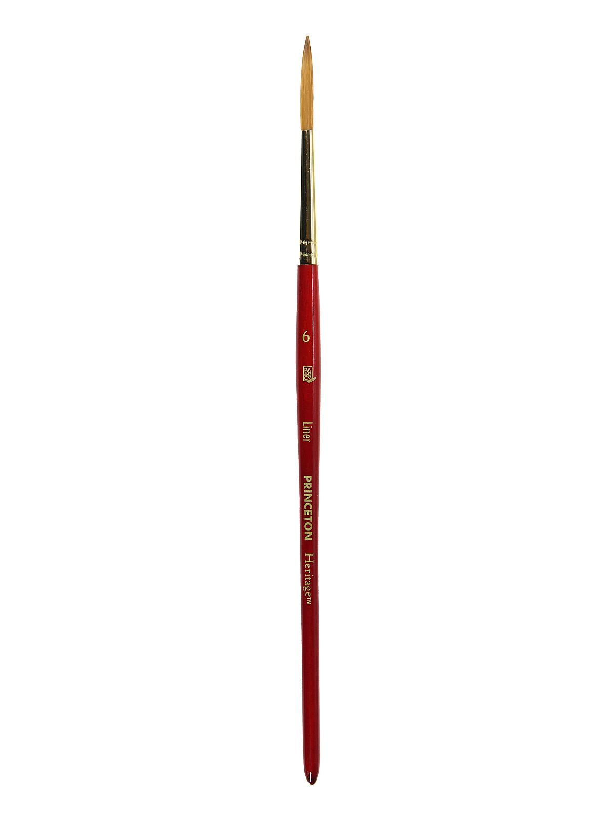 Series 4050 Heritage Brushes 6 short handle liner