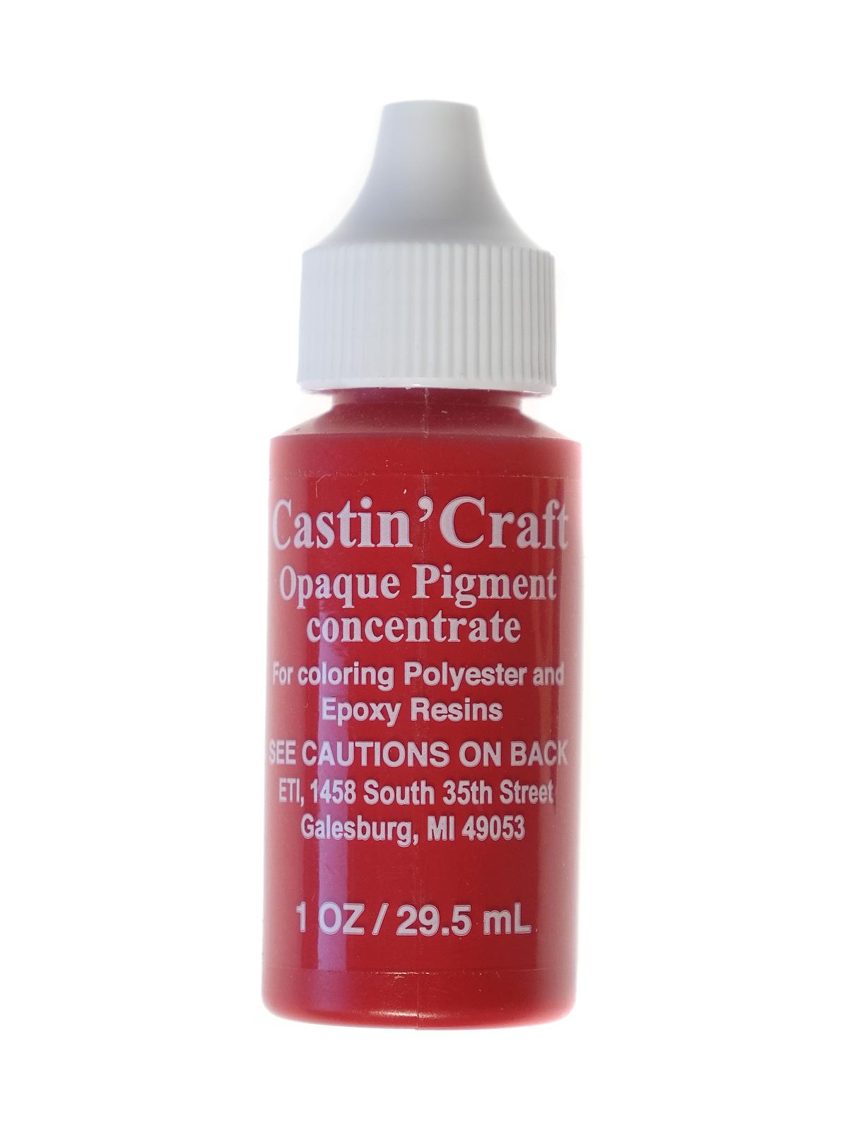 Opaque Pigments Red Bottle 1 Oz.