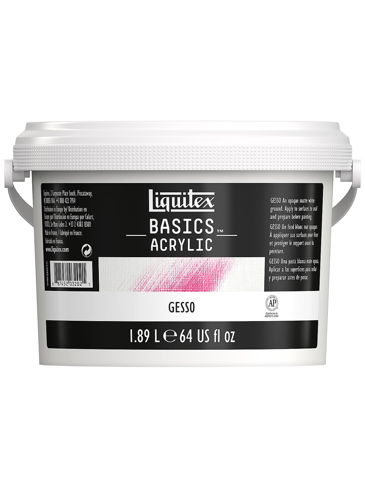 Basics Mediums & Varnishes gesso 64 oz. bucket