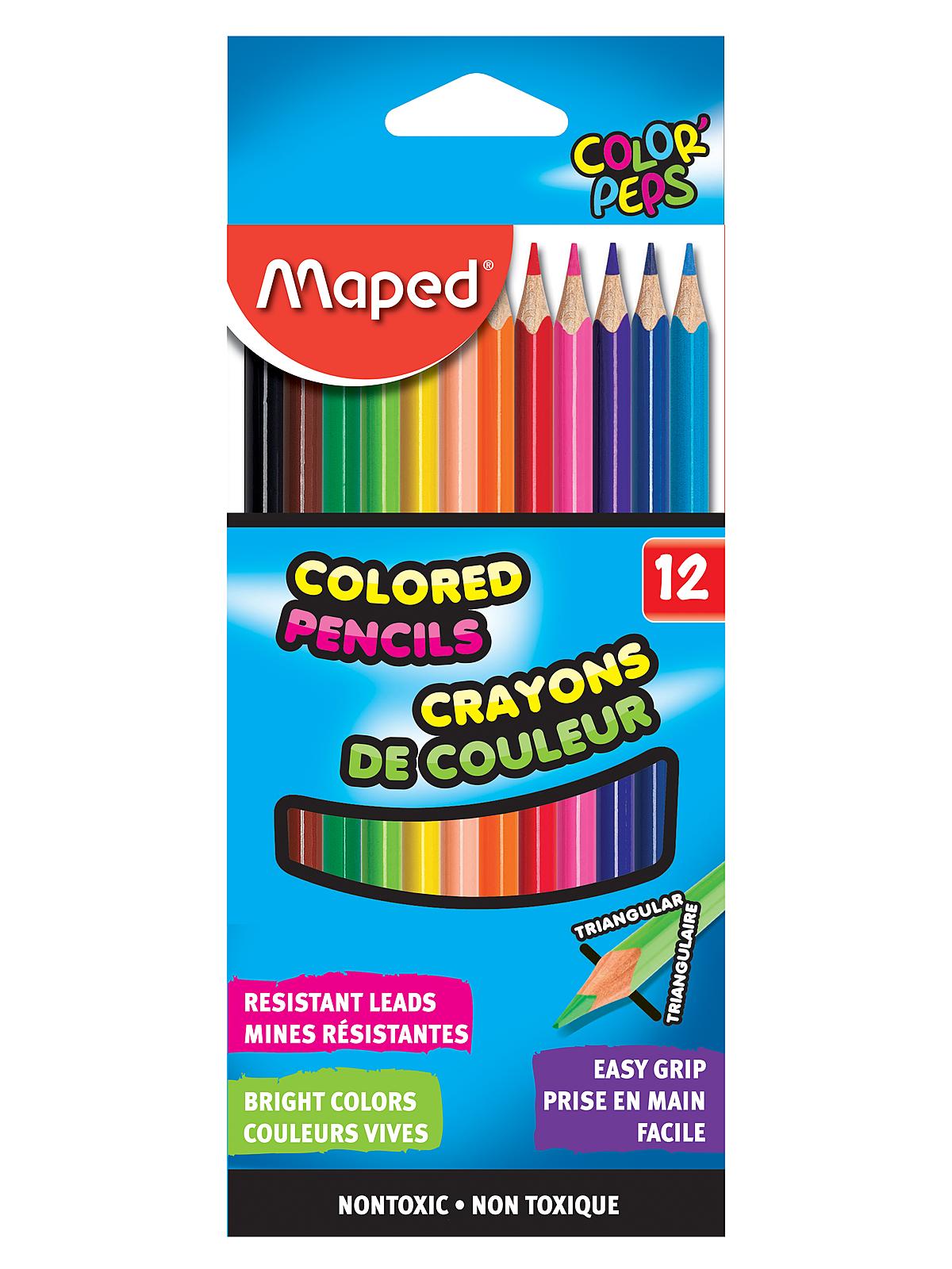 Triangular Colored Pencil Sets assorted set of 12