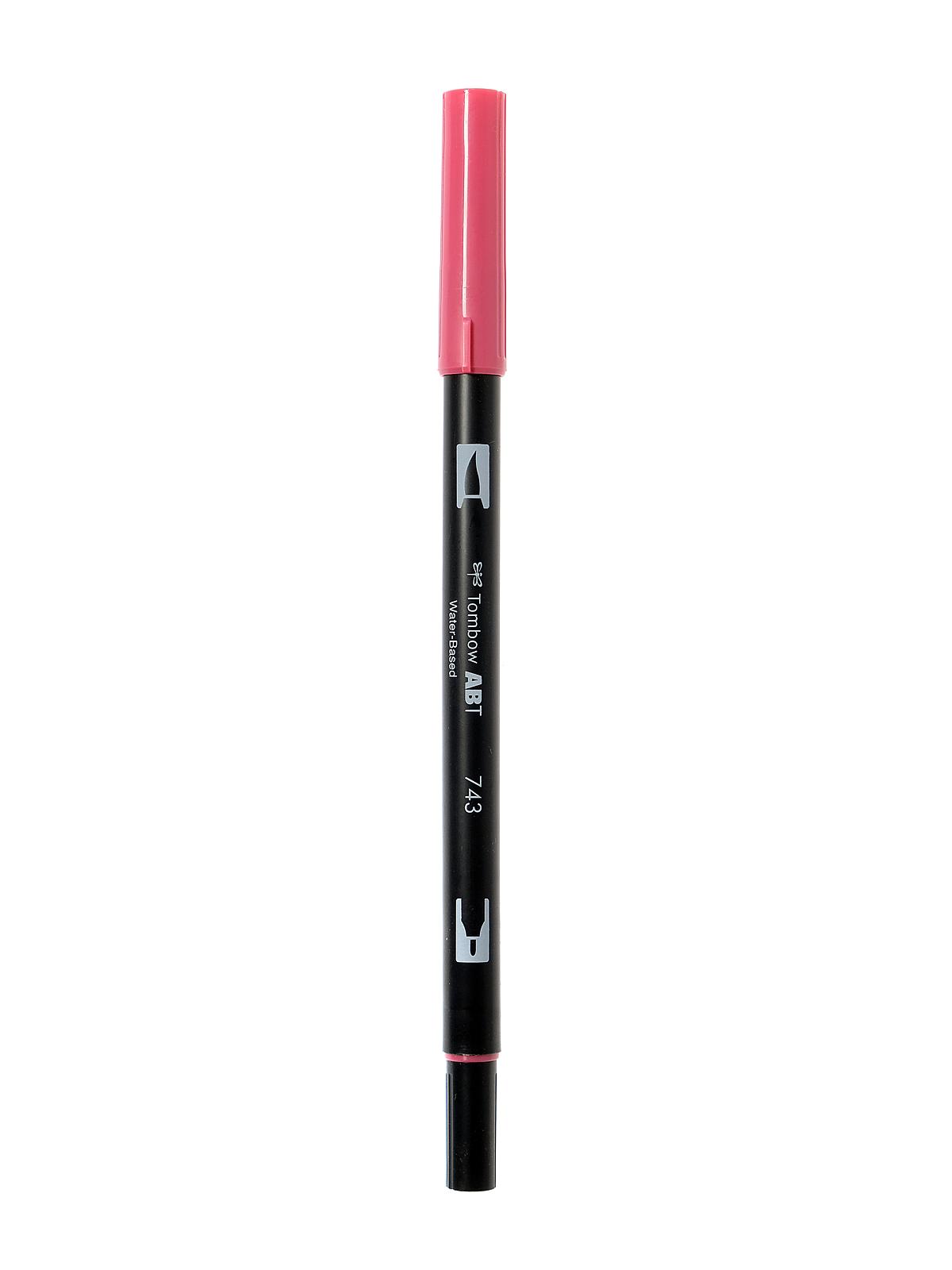 Dual End Brush Pen Hot Pink 743